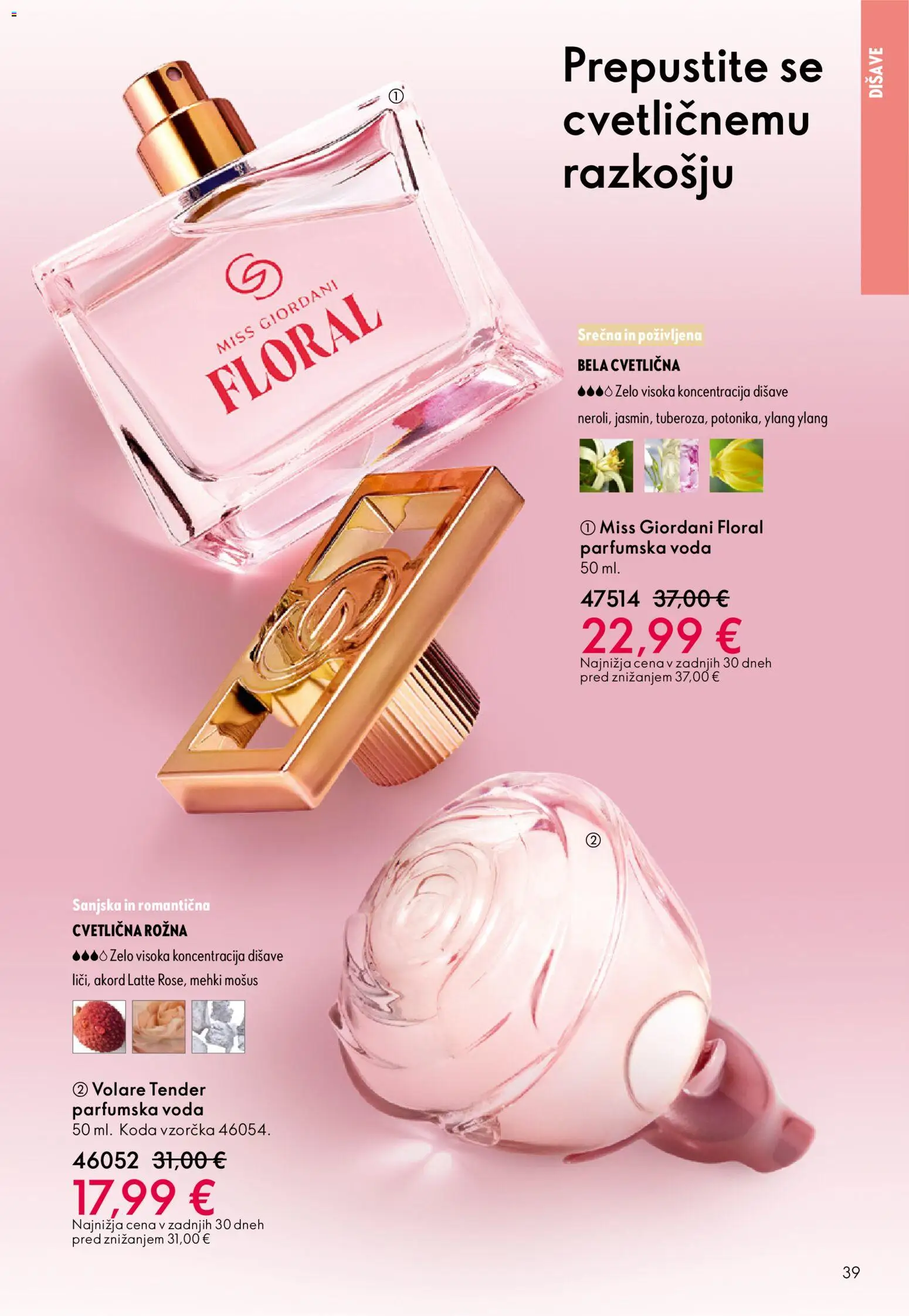 Novi Oriflame katalog ponudbe – veljaven od 03.06.2026 | Stran: 39 | Izdelki: Voda, Parfumska voda