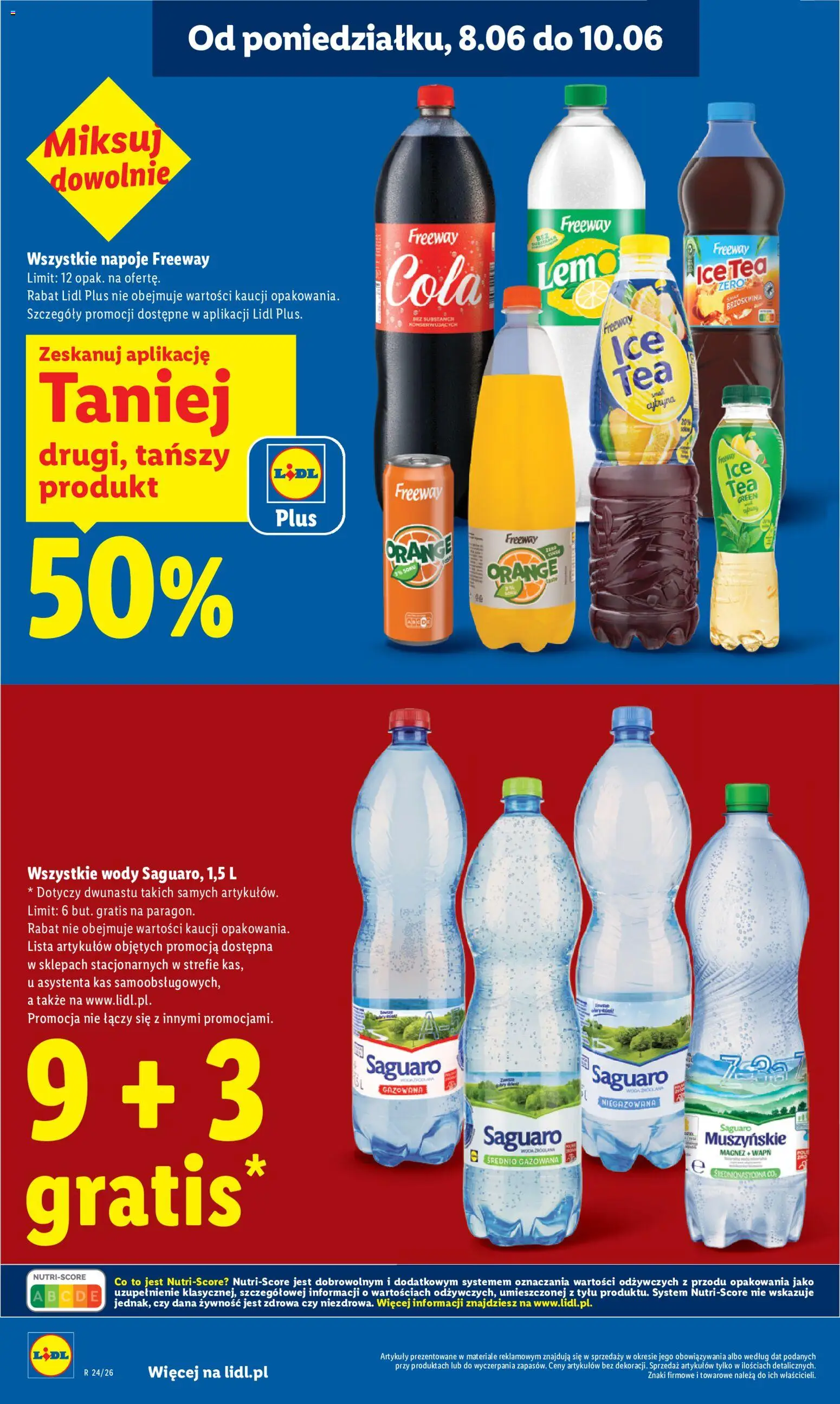 Lidl gazetka od 08.06.2026 | Strona: 12 | Produkty: Ice Tea, Napoje, Herbata mrożona, Woda