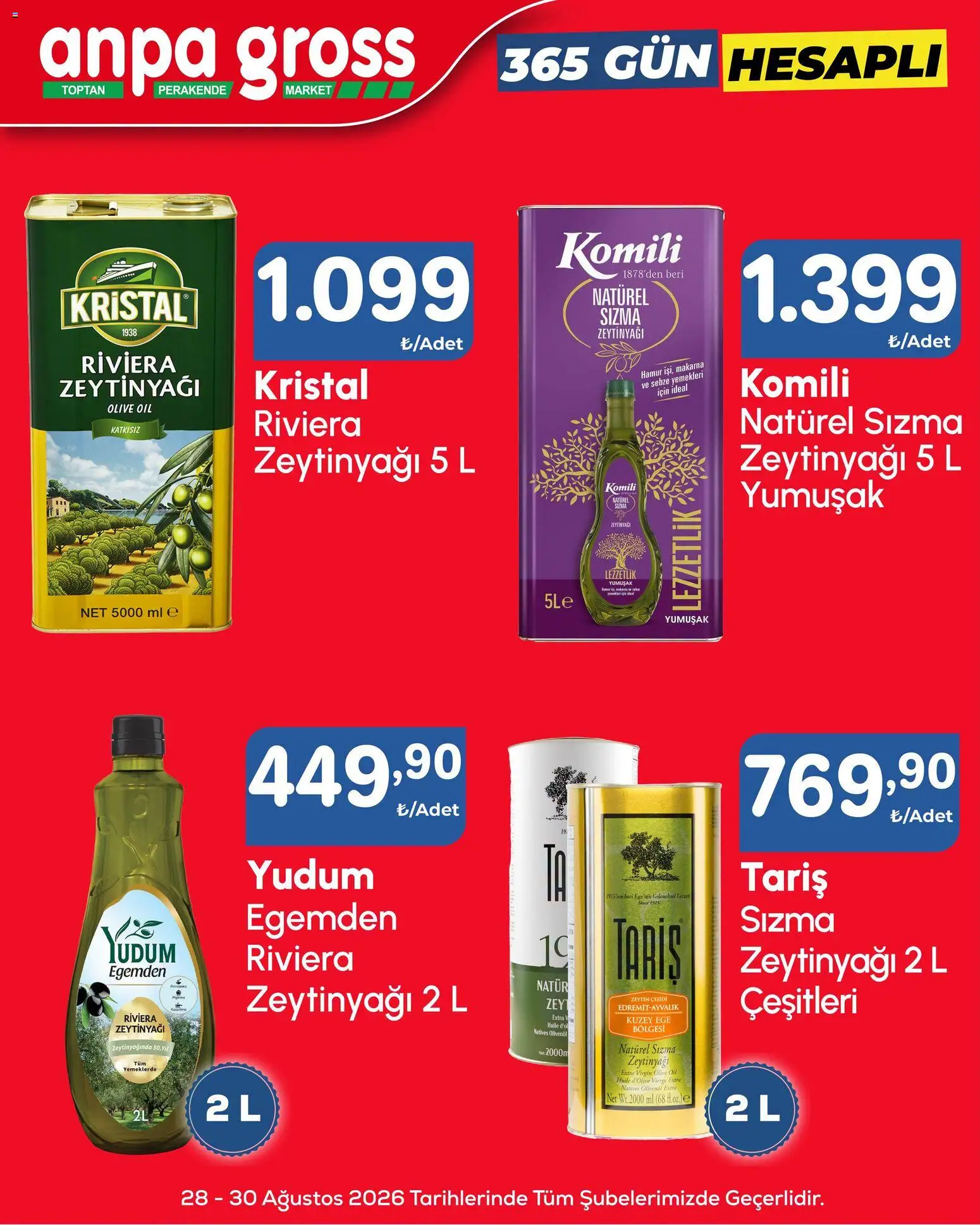 Anpa Gross - Hafta sonu fırsatları - 28 Ağustos 2026 tarihinden itibaren geçerlidir | Sayfa: 9 | Ürünler: Sızma zeytinyağı, Makarna, Sebze, Zeytinyağı