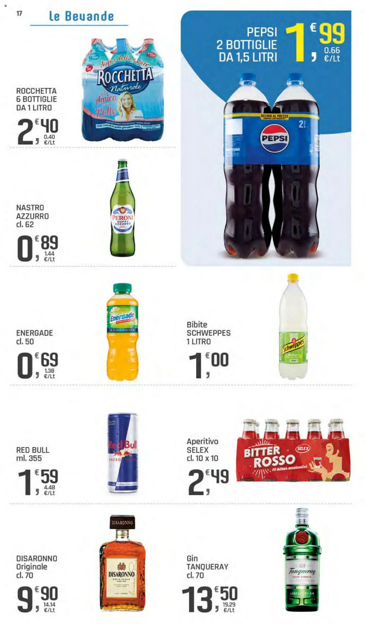 Volantino DOK del 06/08/2026 | Pagina: 17 | Prodotti: Bibite, Red Bull, Pepsi, Aperitivo