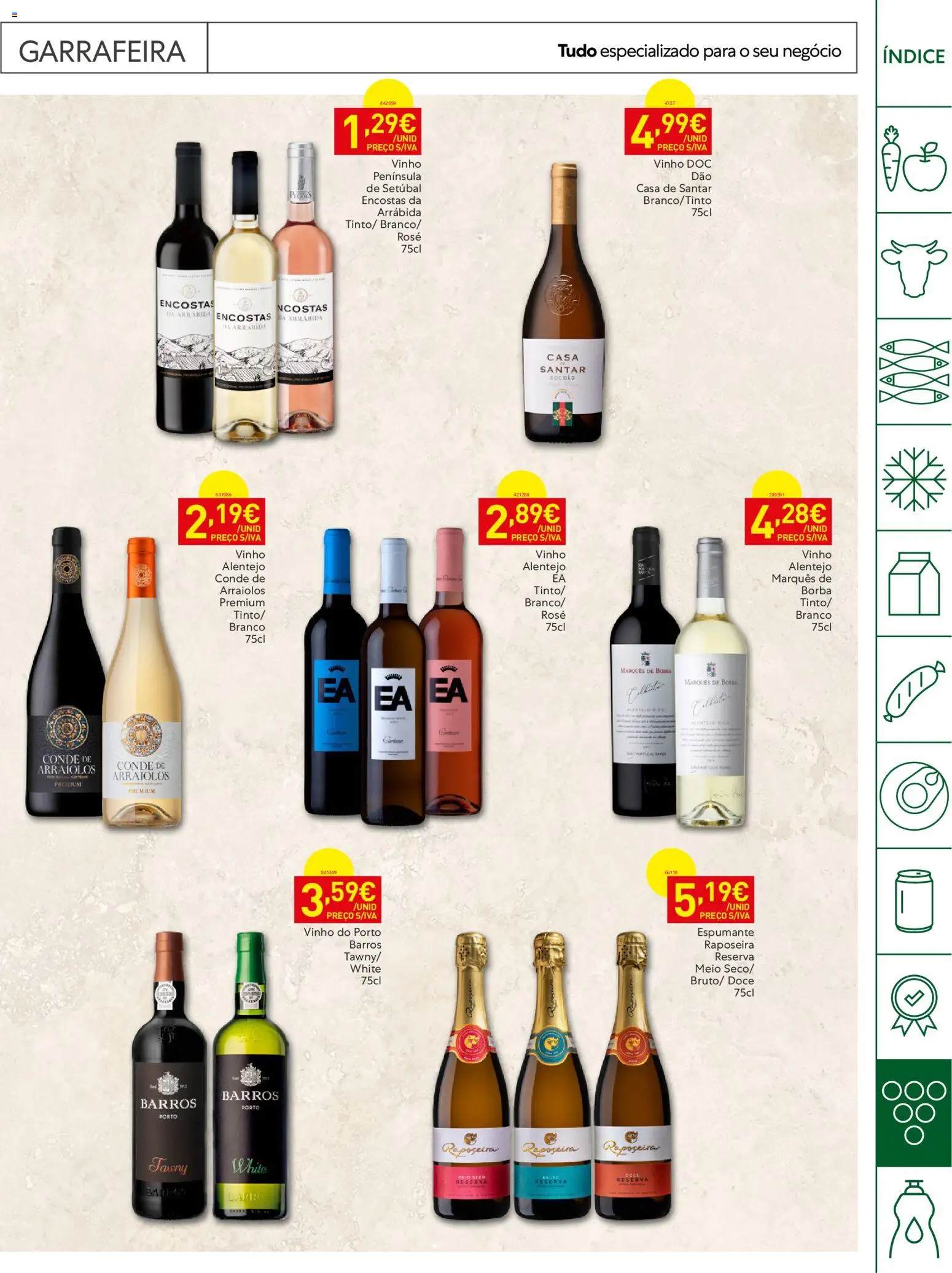 Recheio Horeca │ válido de 15/09/2026 | Página: 23 | Produtos: Espumante, Vinho do Porto, Vinho, Pá