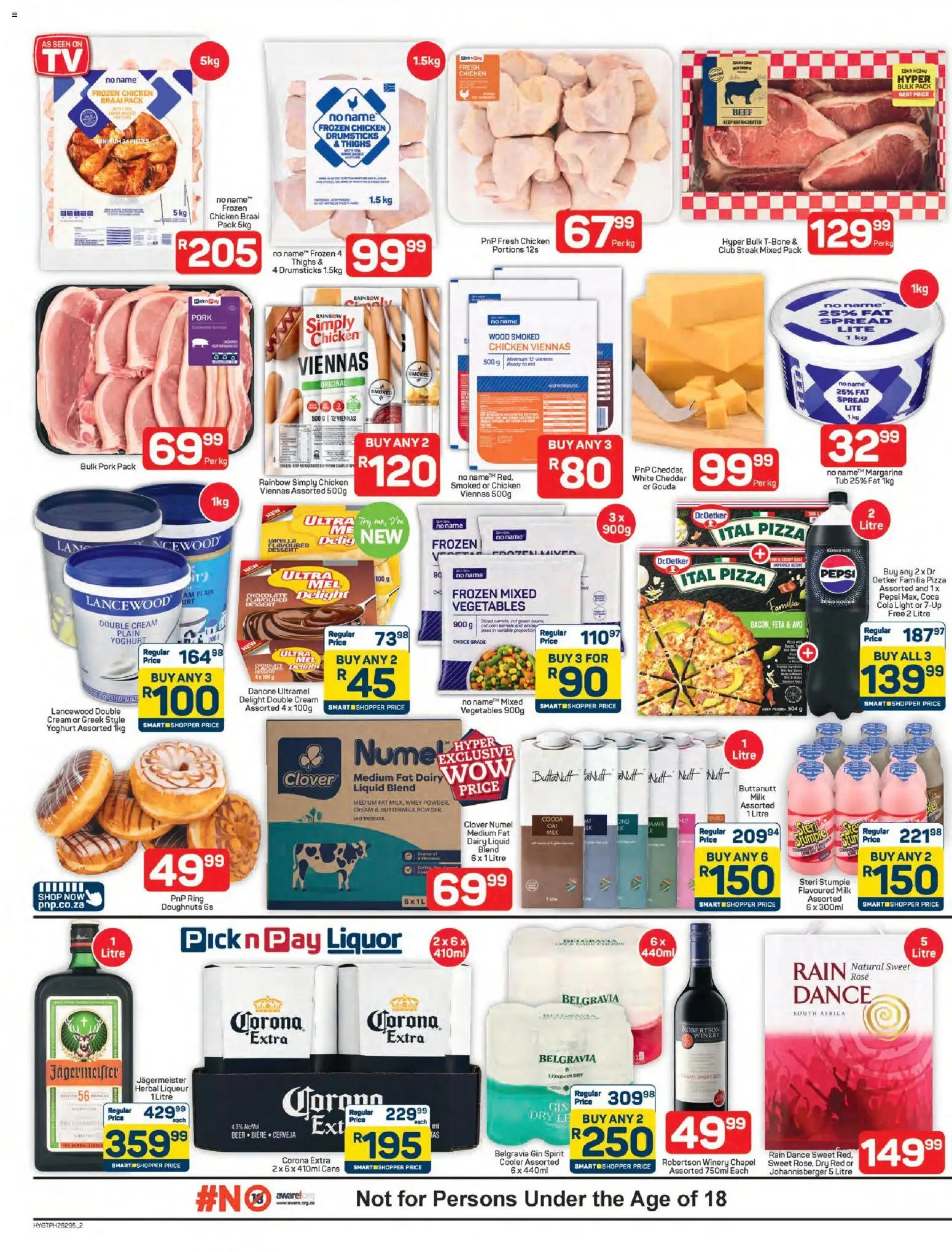 New Pick n Pay catalogue – valid from 16.06.2026 | Page: 2 | Products: Yoghurt, Cooler, Chicken, Cream