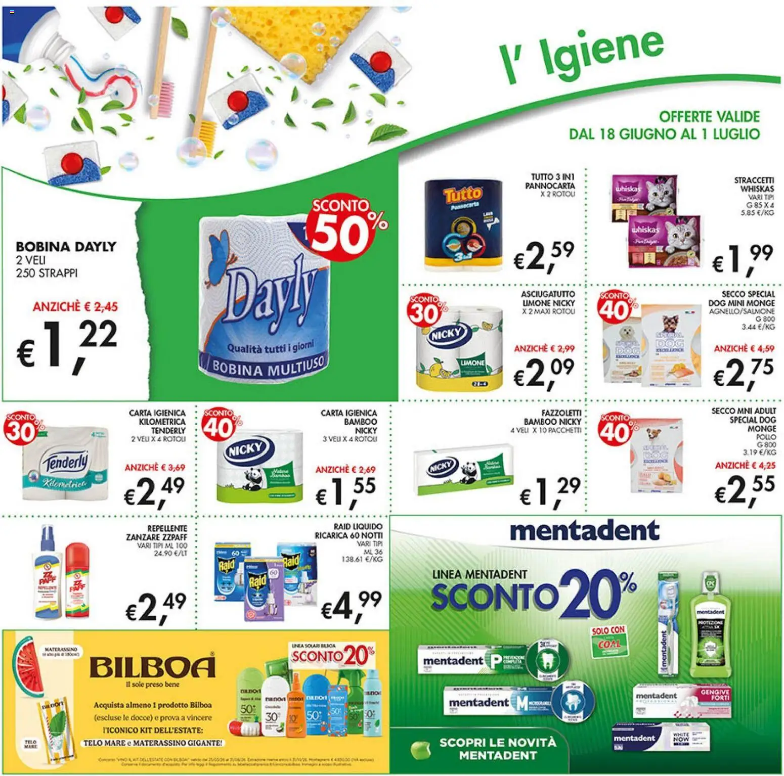 Volantino Coal del 18.06.2026 | Pagina: 20 | Prodotti: Carta igienica, Fazzoletti, Limone, Asciugatutto