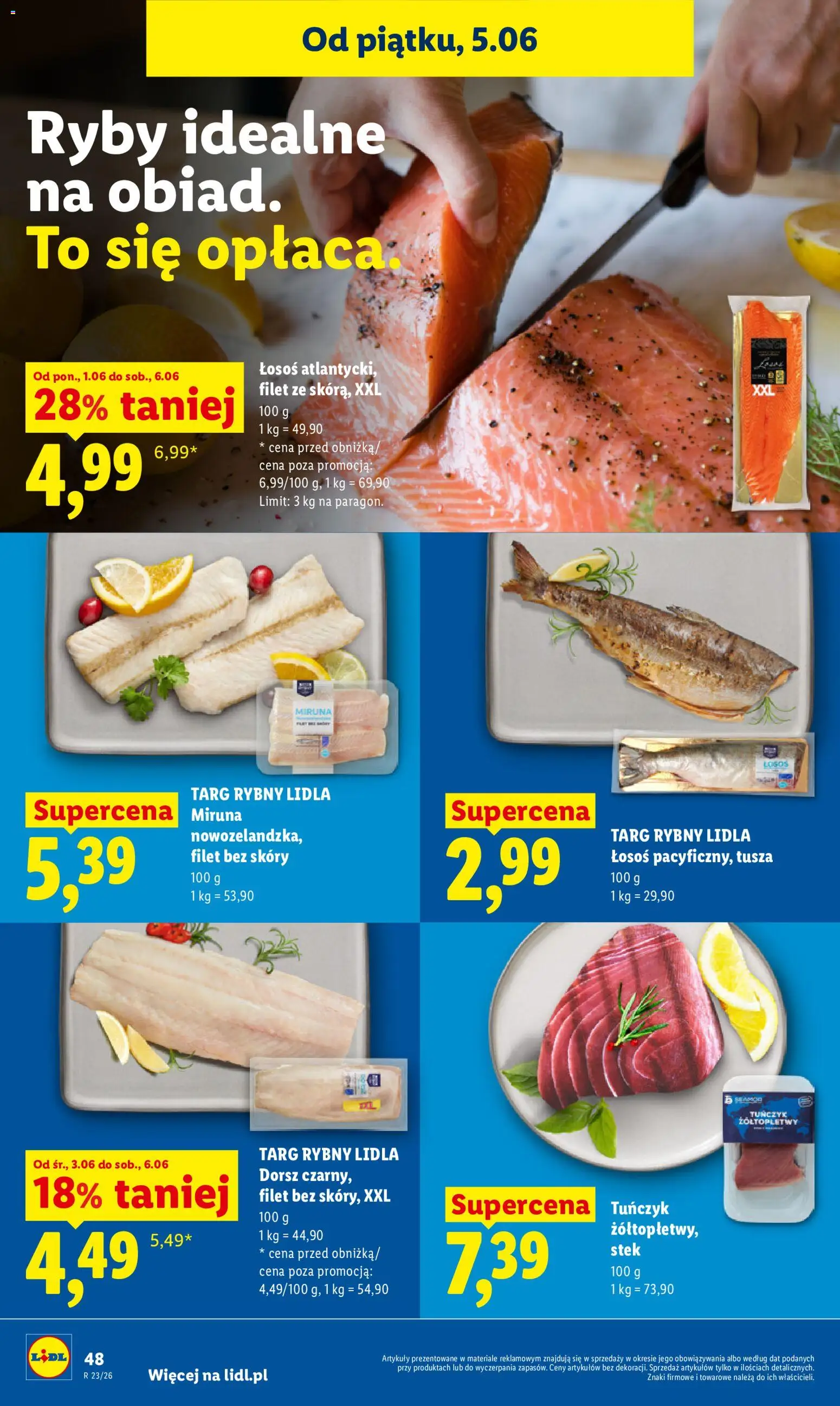 Lidl Polsko leták od 05.06.2026 | Strana: 54 | Produkty: Ryby, Losos, Filet
