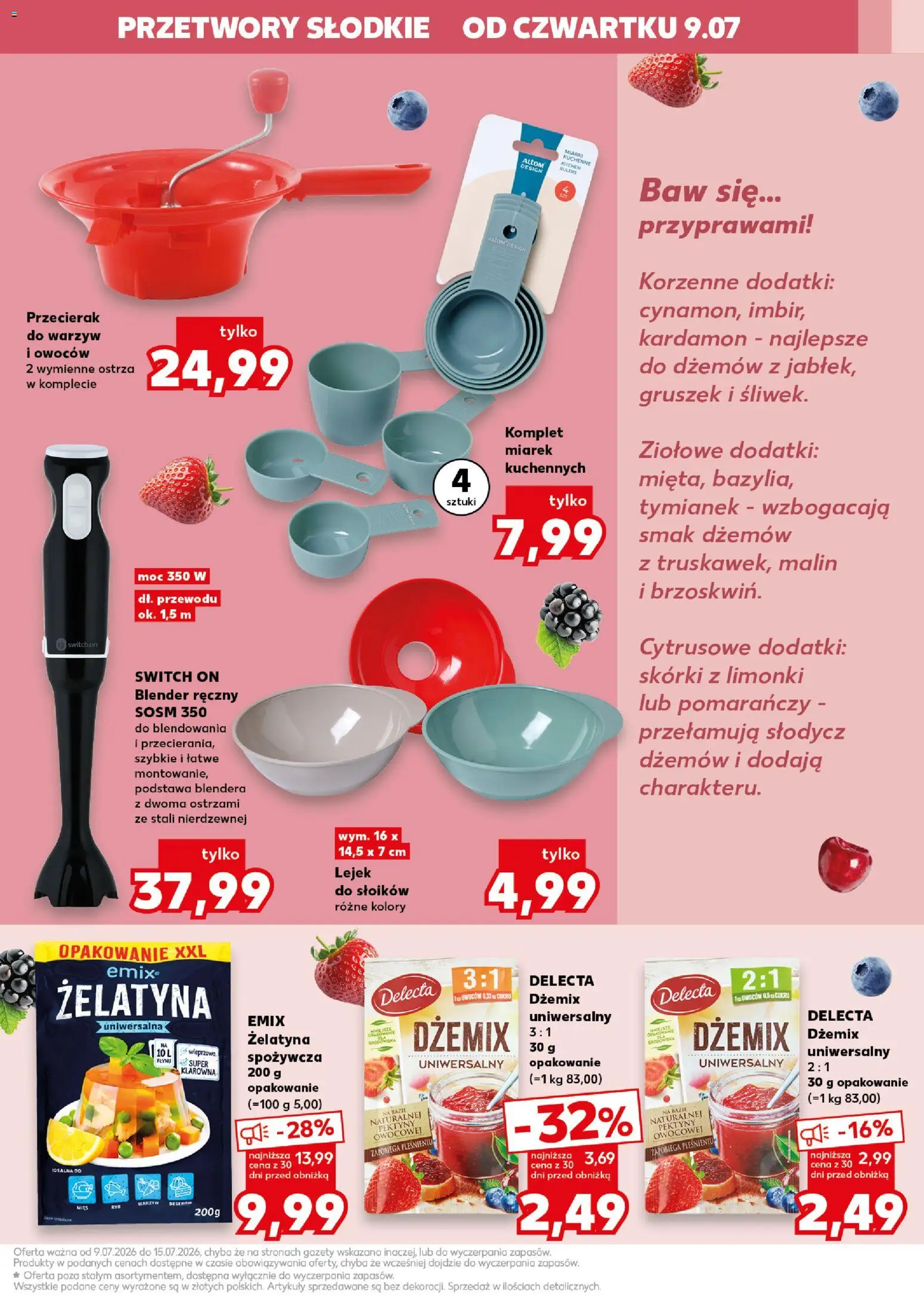 Kaufland Polsko leták - Kochamy przetwory od 09.07.2026 | Strana: 7 | Produkty: Kardamon, Switch On