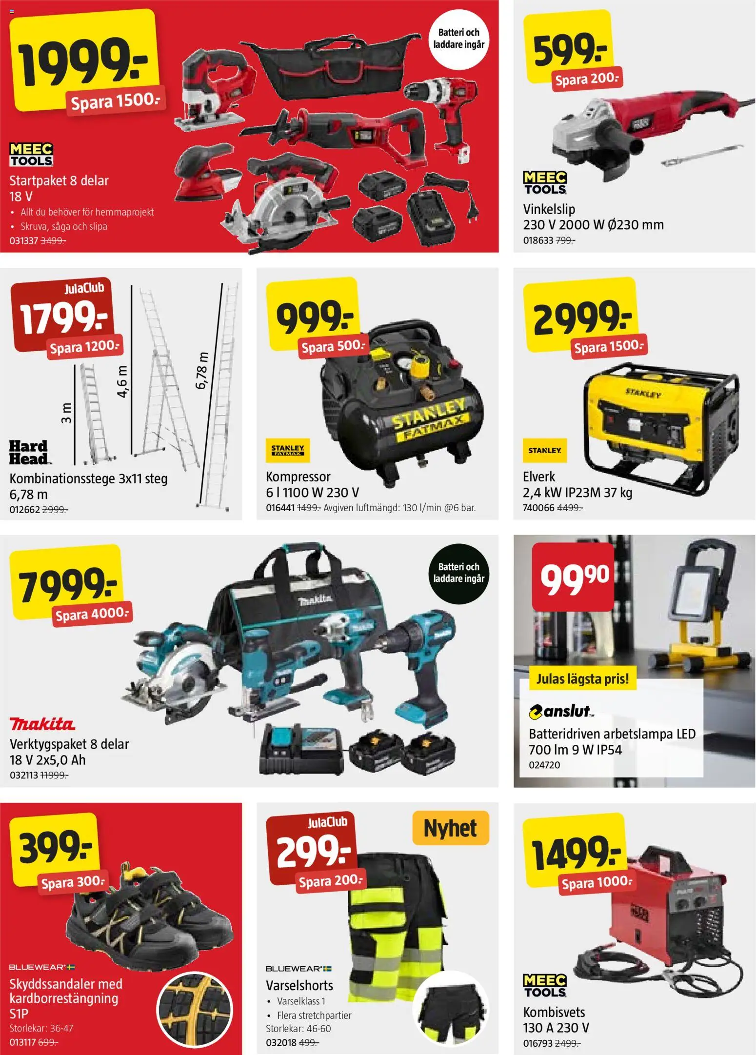 Jula reklamblad aktuell från 07.05.2026 | Sida: 4 | Produkter: Elverk, Kompressor, Batteri, Laddare