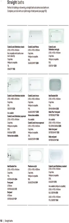 Preview of B&Q - Bathrooms valid from 16/12/2025 | Page: 150