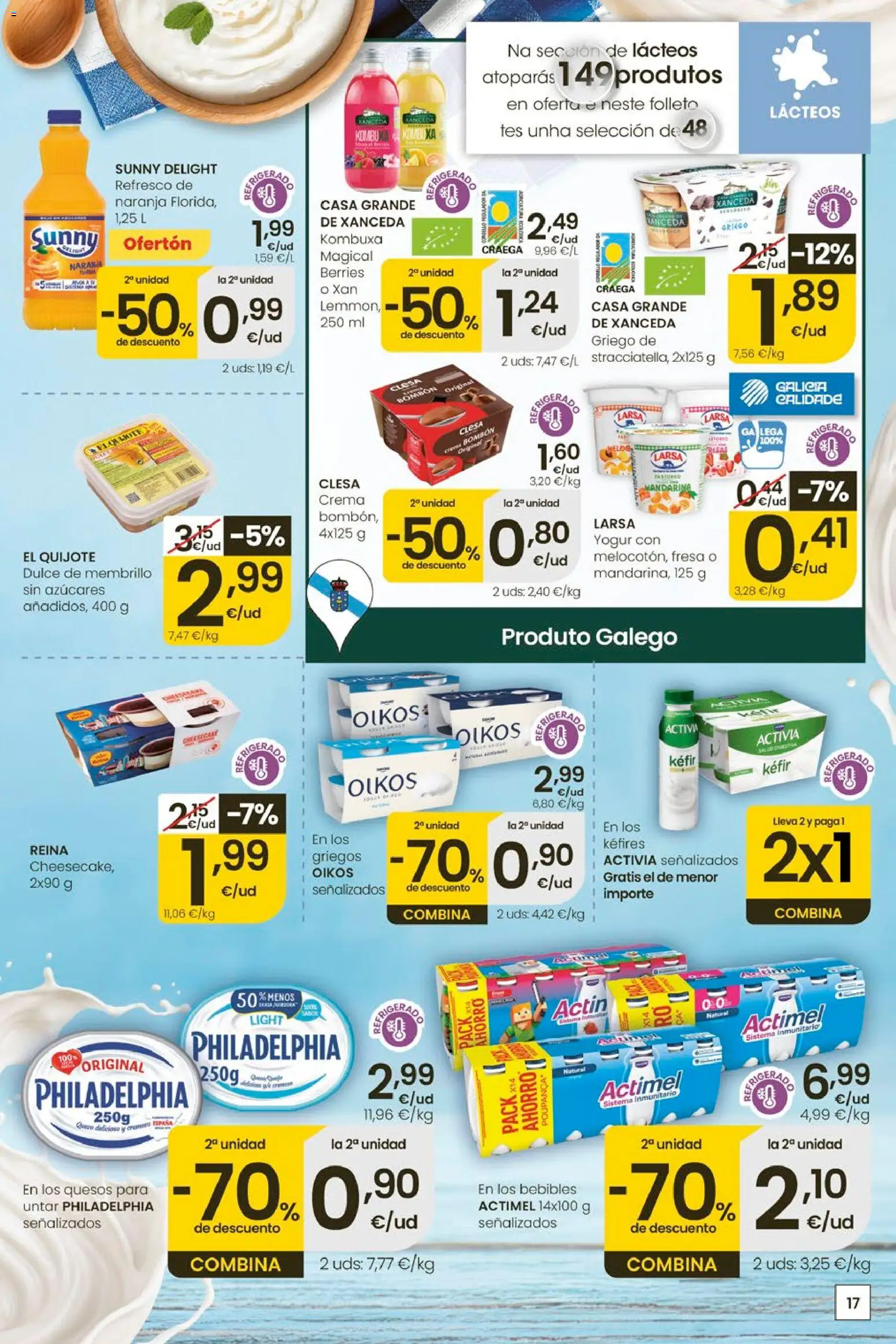 Eroski Ofertóns de verán │ válido desde el 28.05.2026 | Página: 17 | Productos: Yogur, Crema