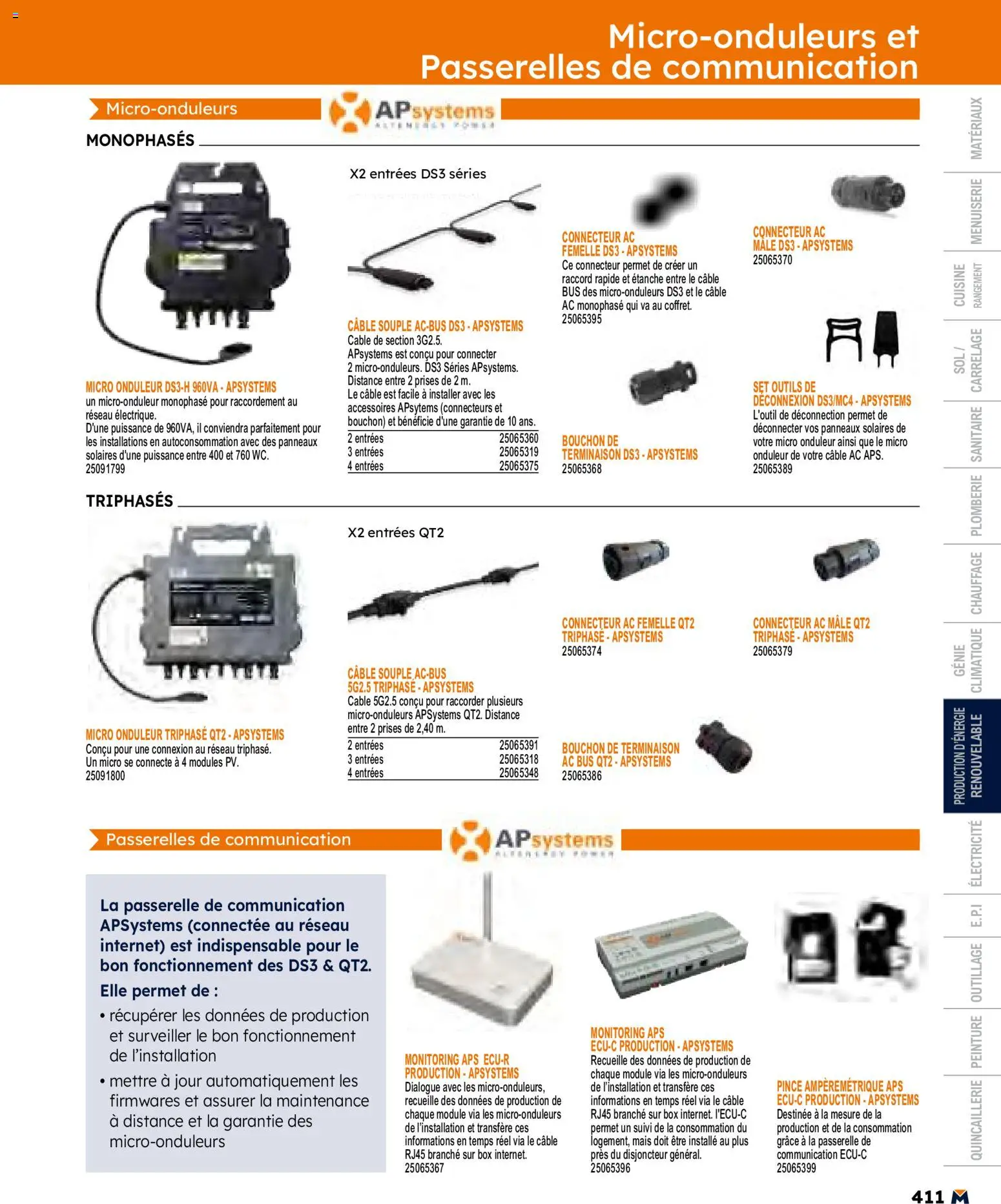 {H1} | Page: 411 | Produits: Connecteur, Mais, Disjoncteur, Prises