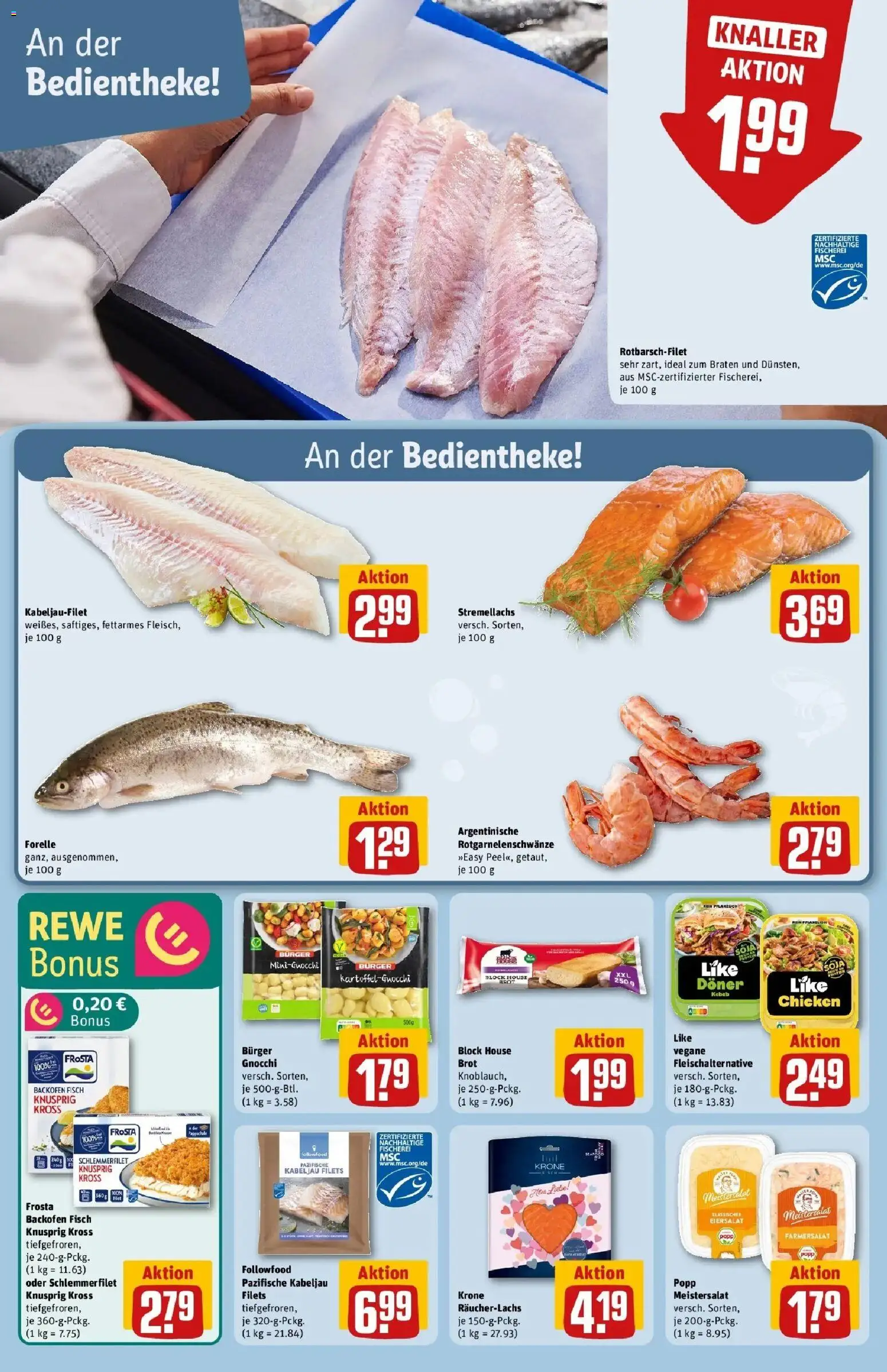 REWE Prospekt ab 04.05.2026 zum Blättern » Angebote | Seite: 16 | Produkte: Frosta, Fisch, Räucherlachs, Backofen