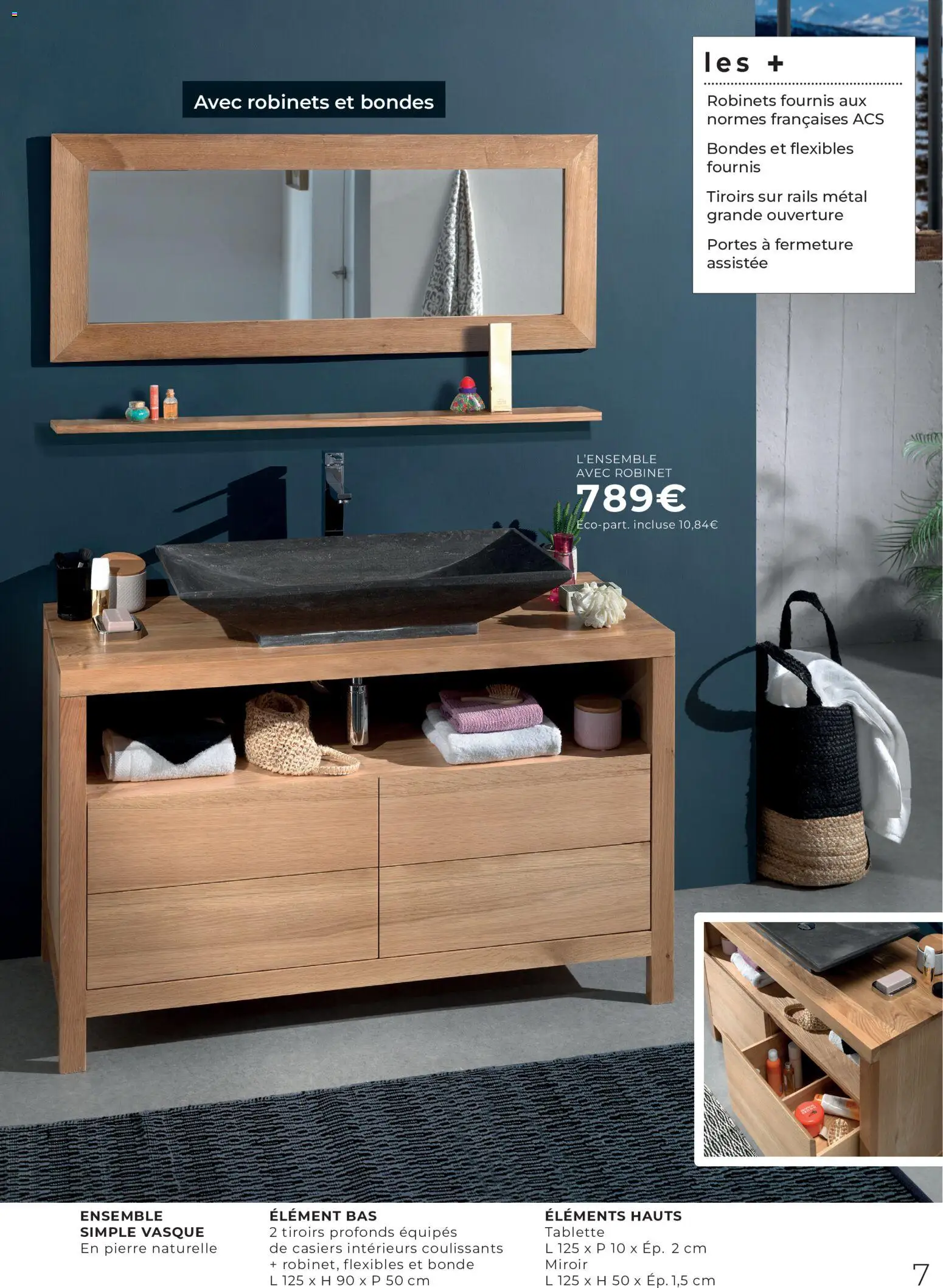 {H1} | Page: 7 | Produits: Robinet, Portes, Tiroirs, Miroir