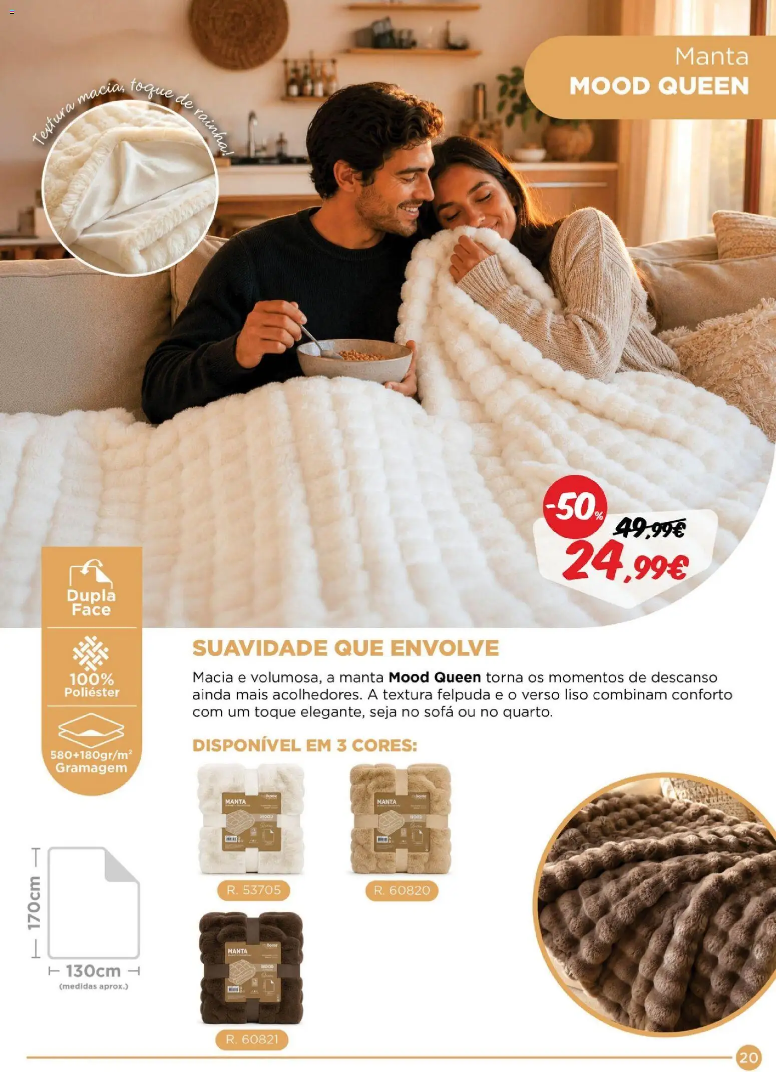 Espaço Casa Catálogo de Mantas 2026 │ válido de 28/10/2026 | Página: 20 | Produtos: Sofá, Manta