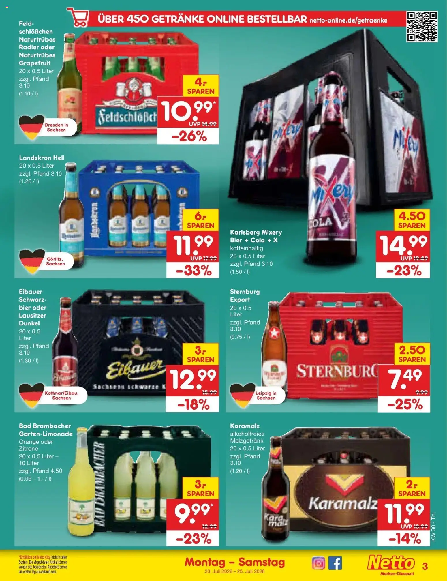 Netto Marken-Discount Prospekt Pirna – gültig ab 20.07.2026 | Seite: 57 | Produkte: Cola, Bad, Grapefruit, Zitrone