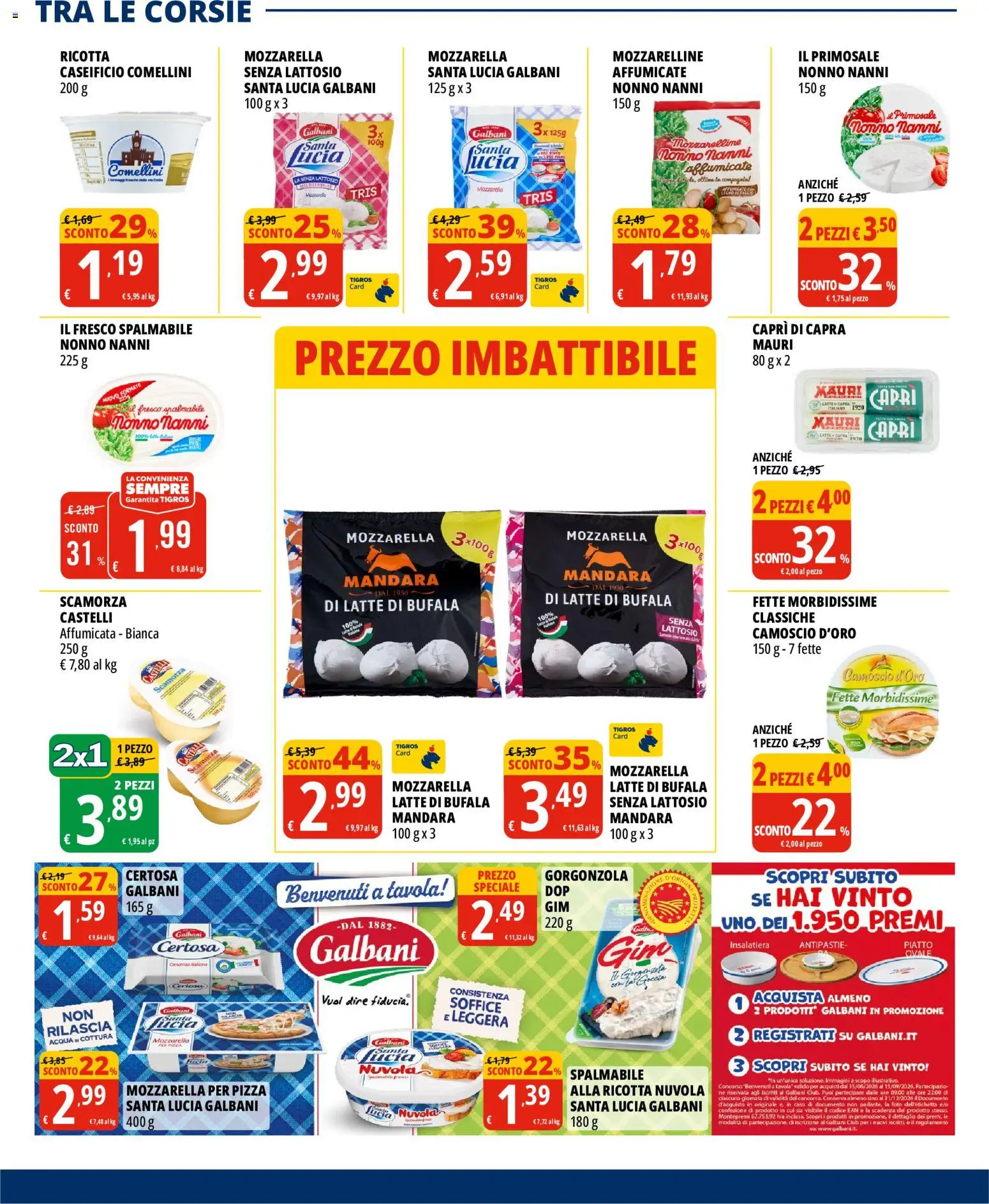 Volantino Tigros del 02/09/2026 | Pagina: 15 | Prodotti: Pizza, Acqua, Tonno, Piatto