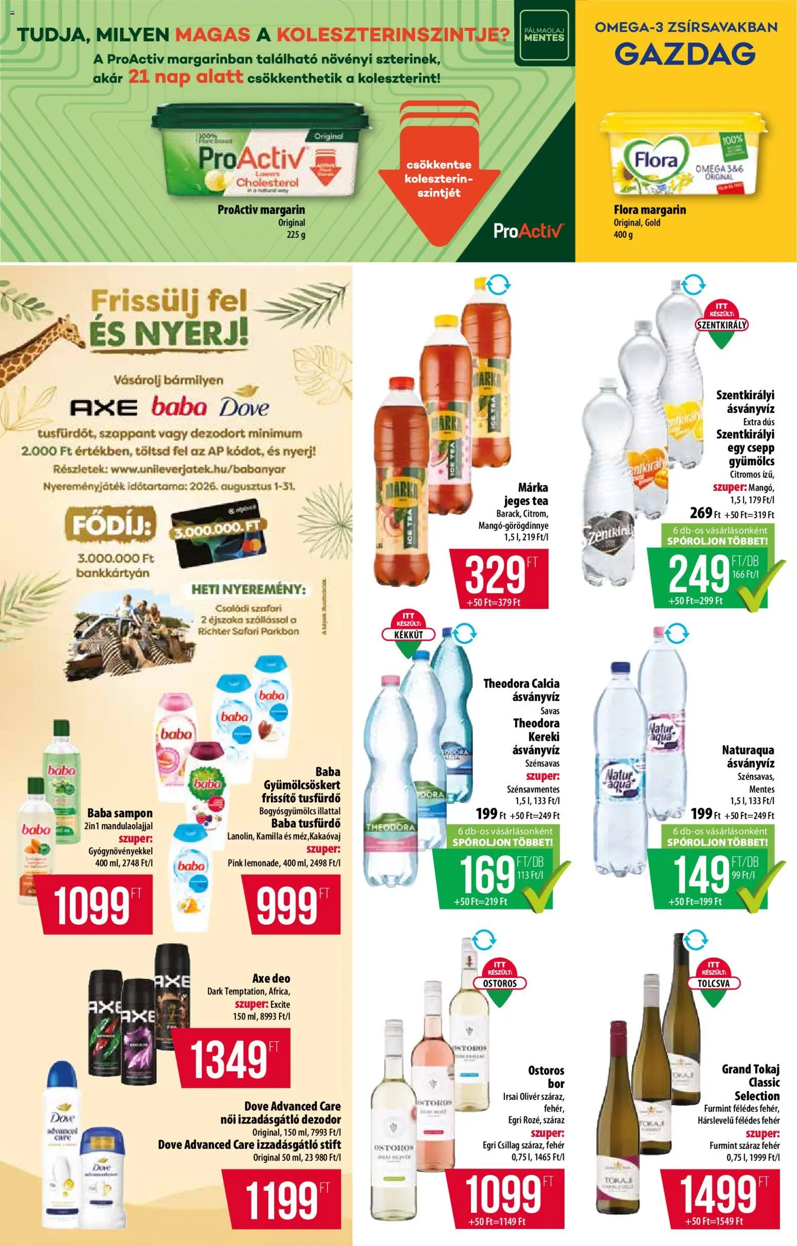 COOP akciós ujság - amely érvényes a következő dátumtól: 2026.08.06. | Oldal: 10 | Termékek: Margarin, Sampon, Ásványvíz, Tea