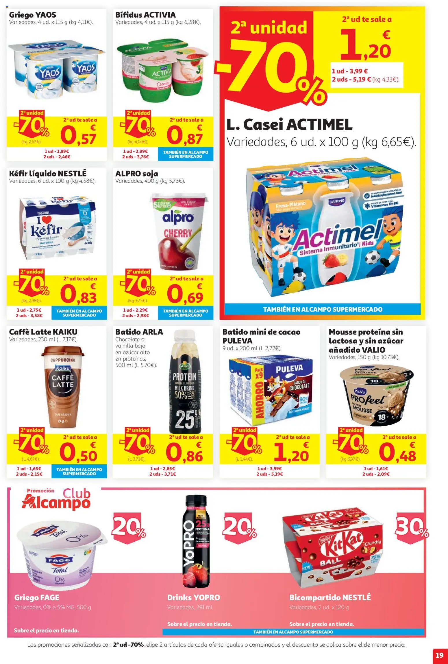 Alcampo HG Unico │ válido desde el 27/08/2026 | Página: 19 | Productos: Café, Chocolate, Vainilla, Cacao