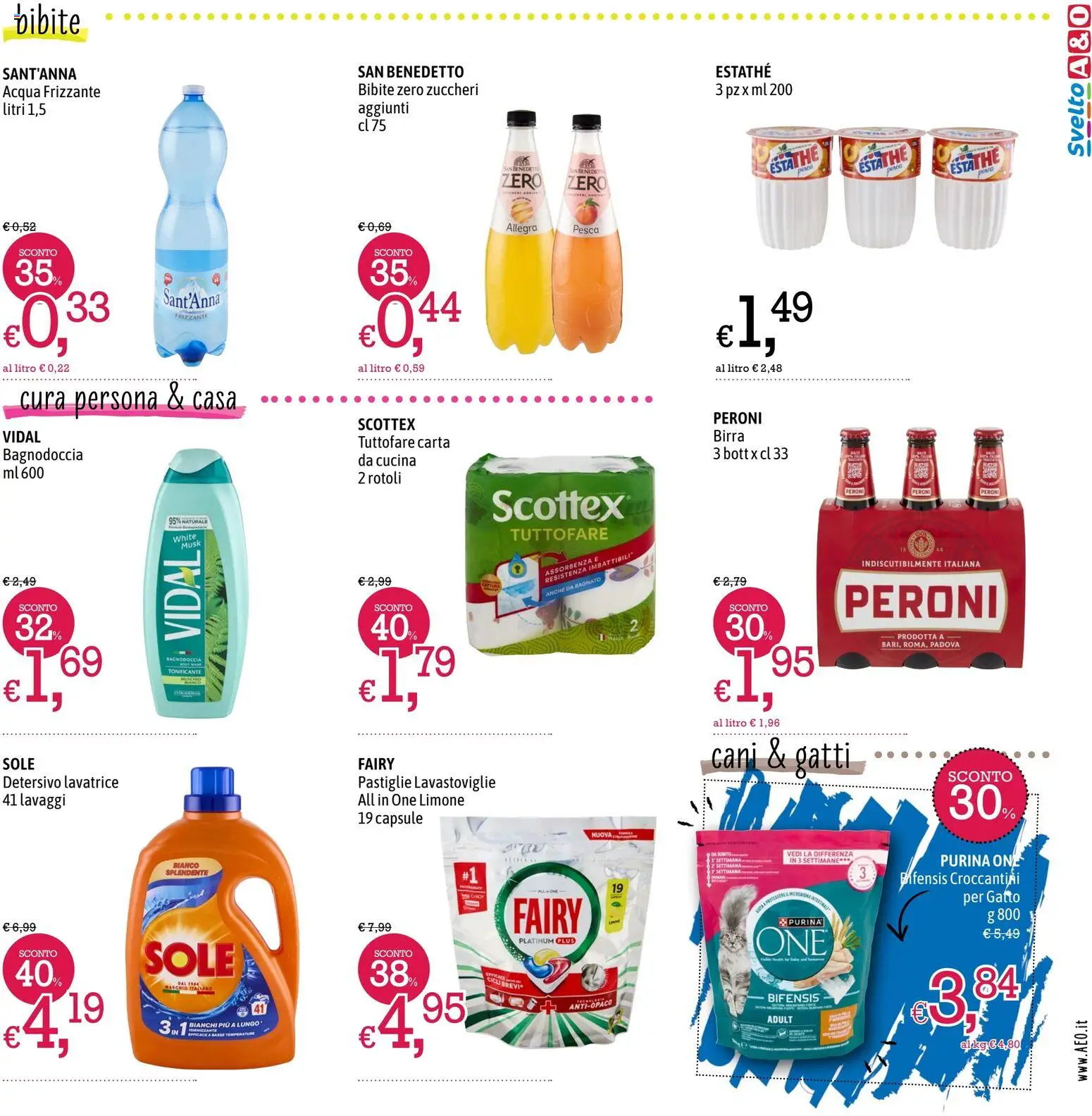 Volantino A&O del 20/08/2026 | Pagina: 7 | Prodotti: Limone, Lavatrice, Lavastoviglie, Bibite