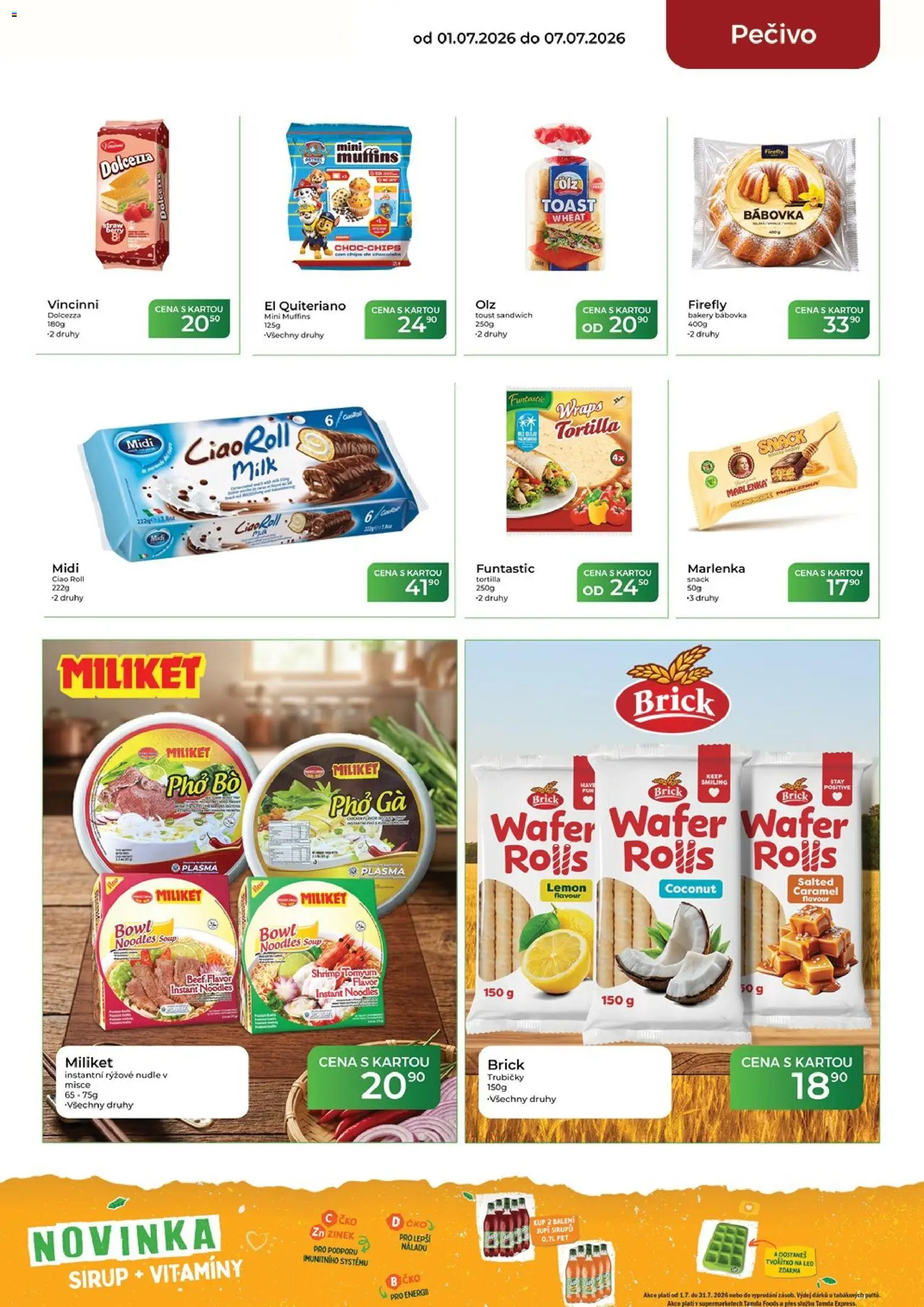 Tamda Foods leták od 01.07.2026 | Strana: 26 | Produkty: Bábovka, Jupí, Marlenka, LED