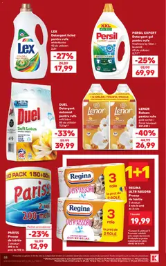 Ofertele Kaufland valabile de la 28.10.2026 | Pagină: 58 | Produse: Silan, Regina, Balsam pentru rufe, Detergent