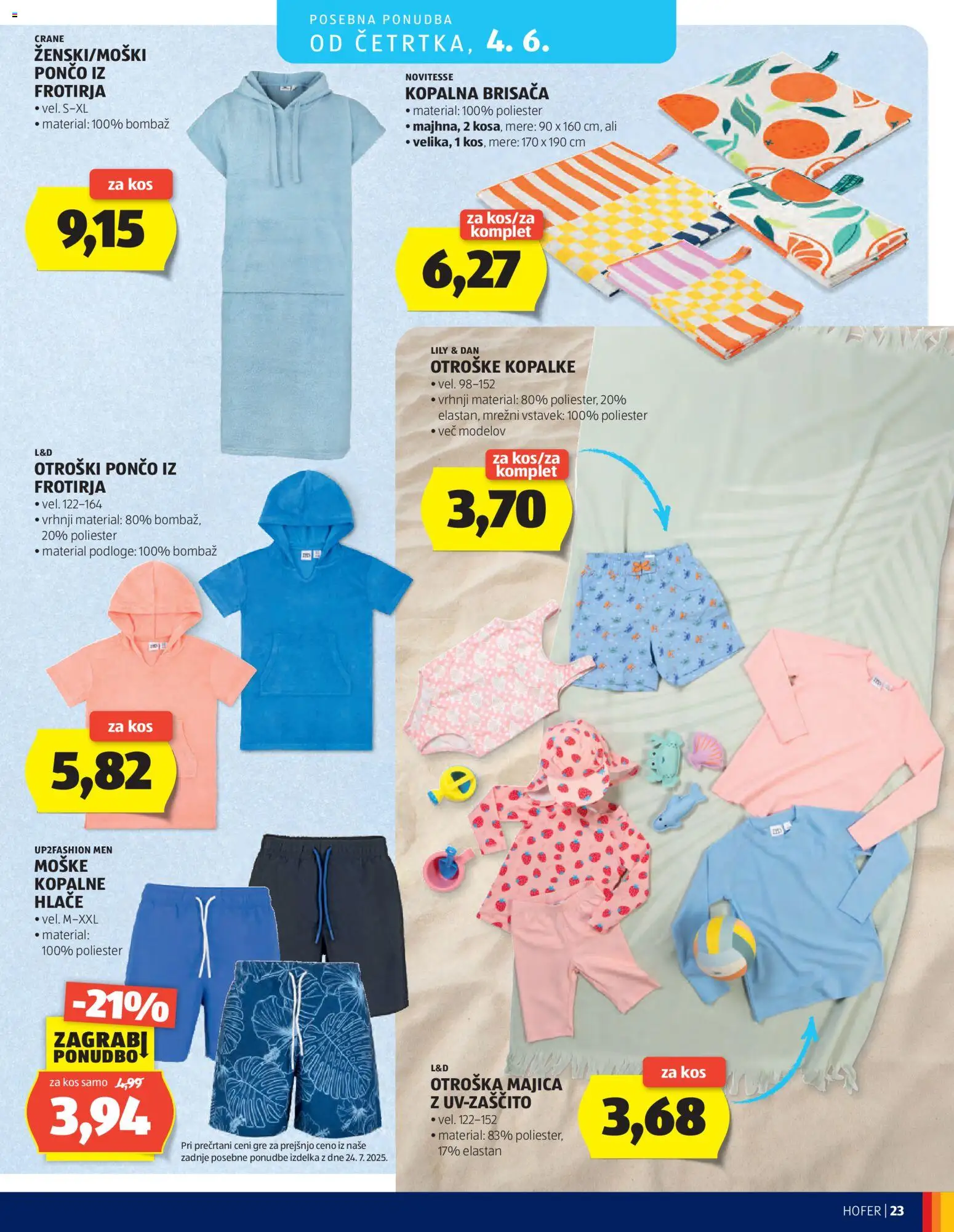 Hofer SI katalog | vrijedi od 27.05.2026 | Stranica: 23 | Proizvodi: Majica, Hlače