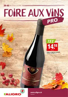 Aligro aktionen Vins Genève ab 21.09.2026 gültig