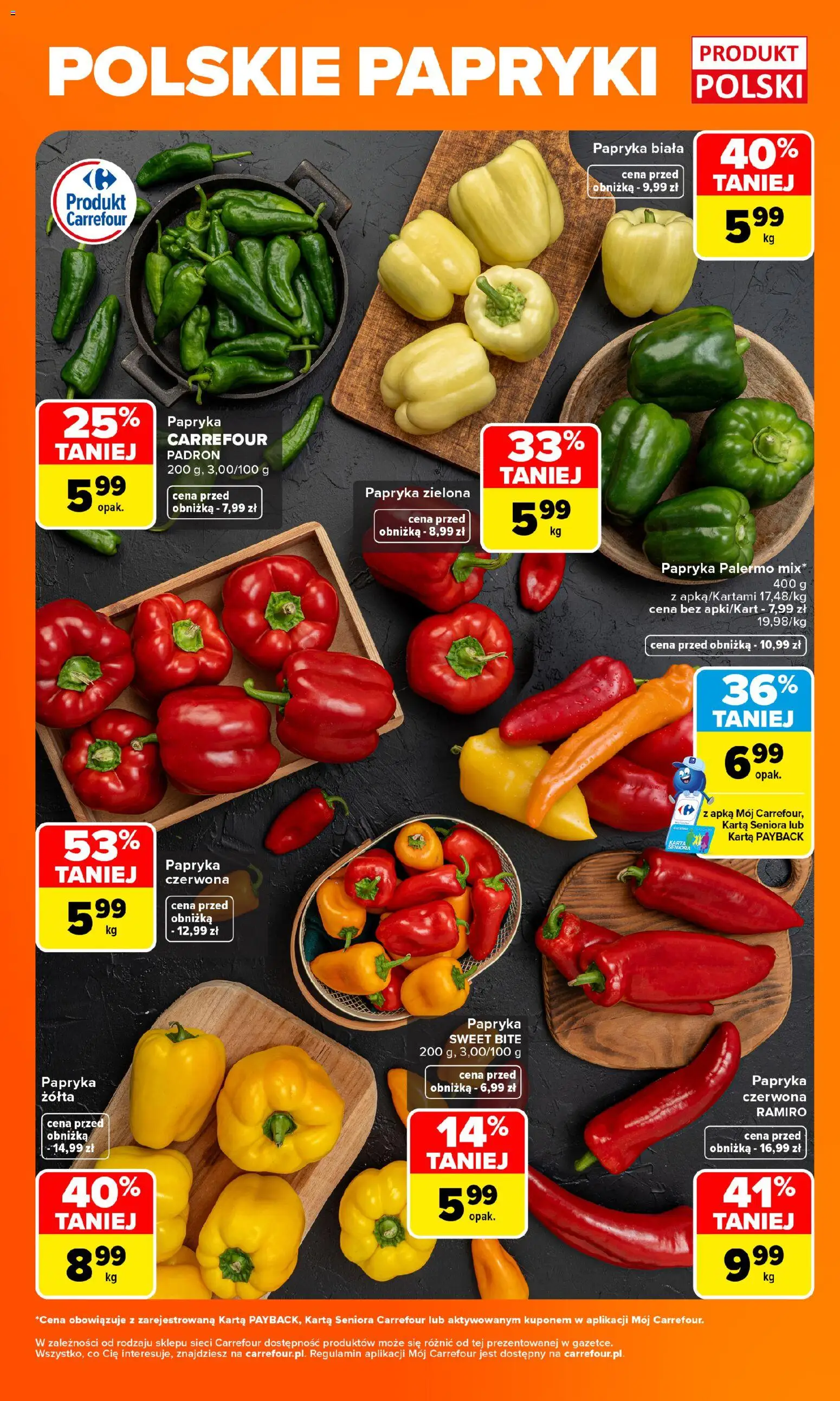 Carrefour gazetka - Weź to na świeżo od 17.08.2026 | Strona: 3 | Produkty: Karta, Papryki, Papryka, Papryka czerwona