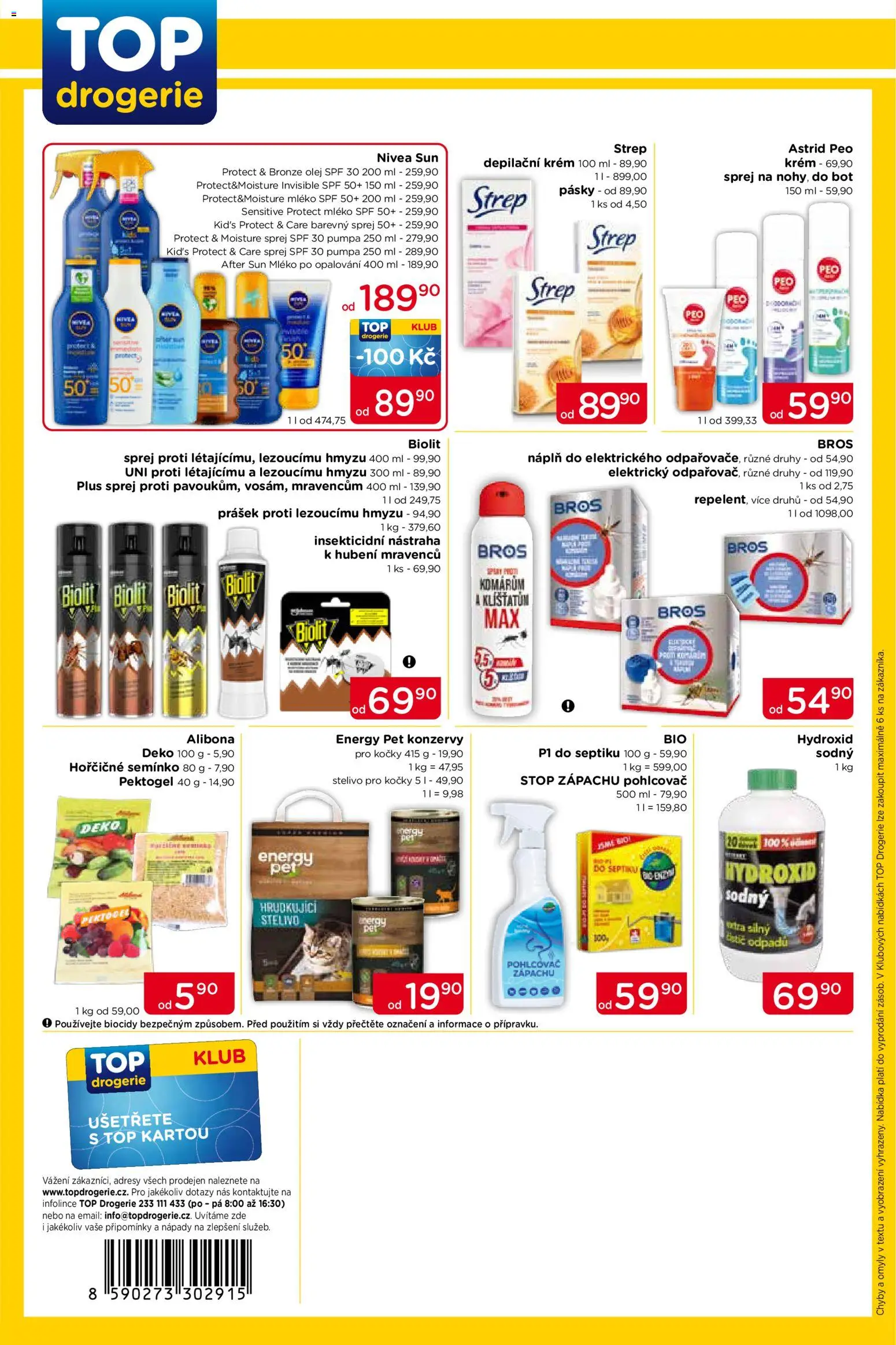 Top drogerie leták od 09.07.2026 | Strana: 4 | Produkty: Nivea, Mléko, Krém, Stelivo