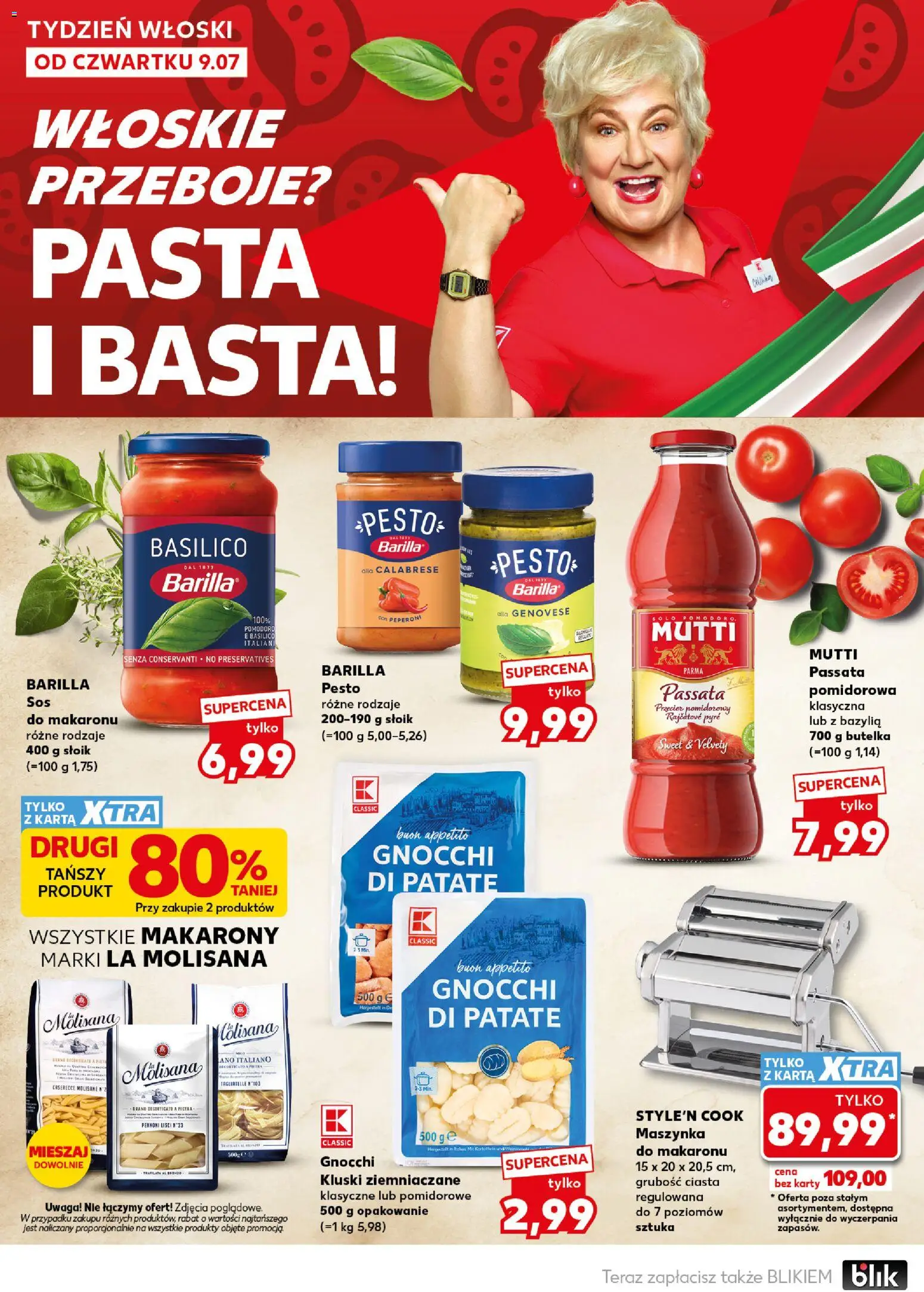 Kaufland Polsko leták - Mocny start od 13.07.2026 | Strana: 16 | Produkty: Passata, Pesto, Gnocchi, Makarony