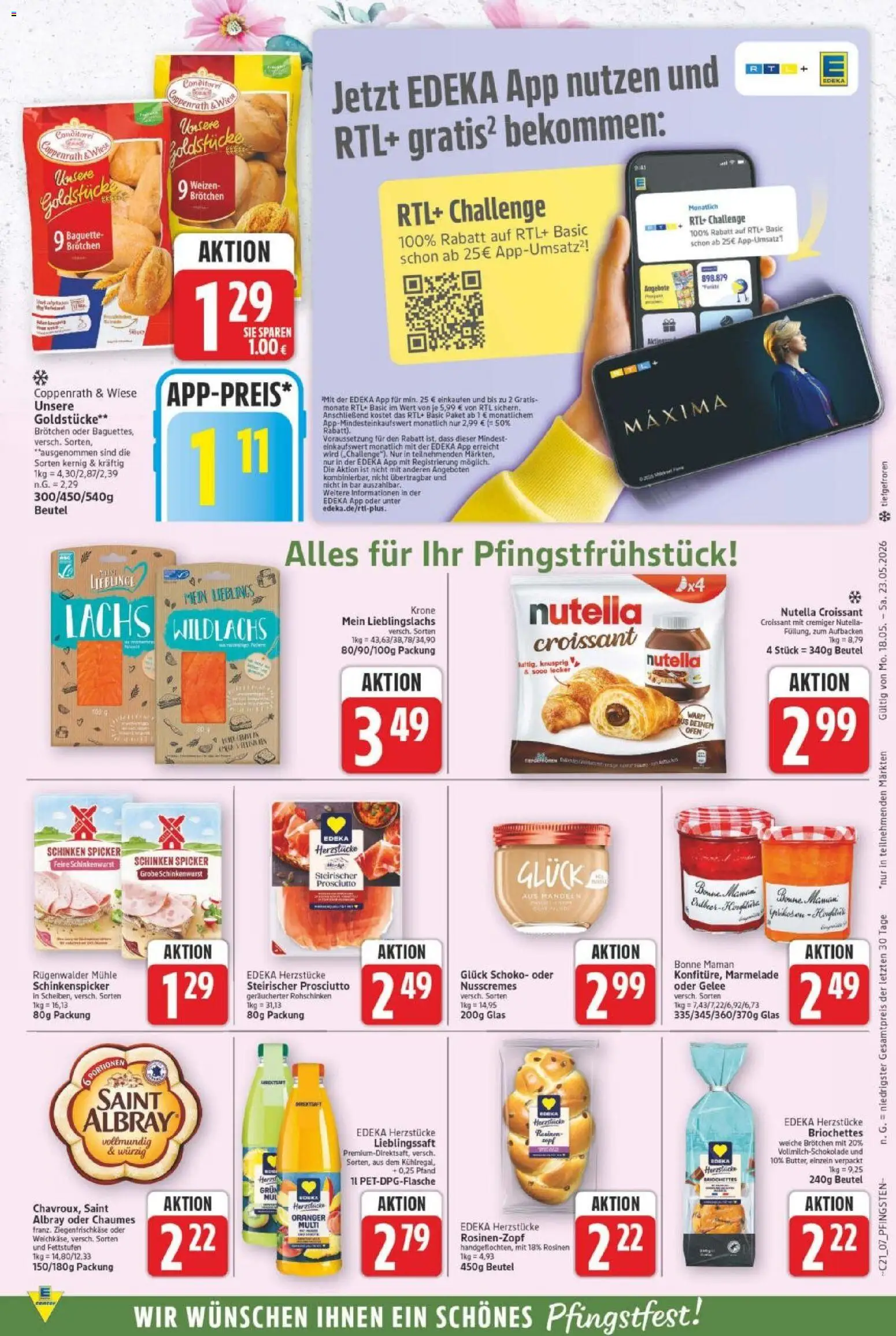 E center Prospekt 	 – gültig ab 18.05.2026 | Seite: 9 | Produkte: Mühle, Mandeln, Rosinen, Bonne maman