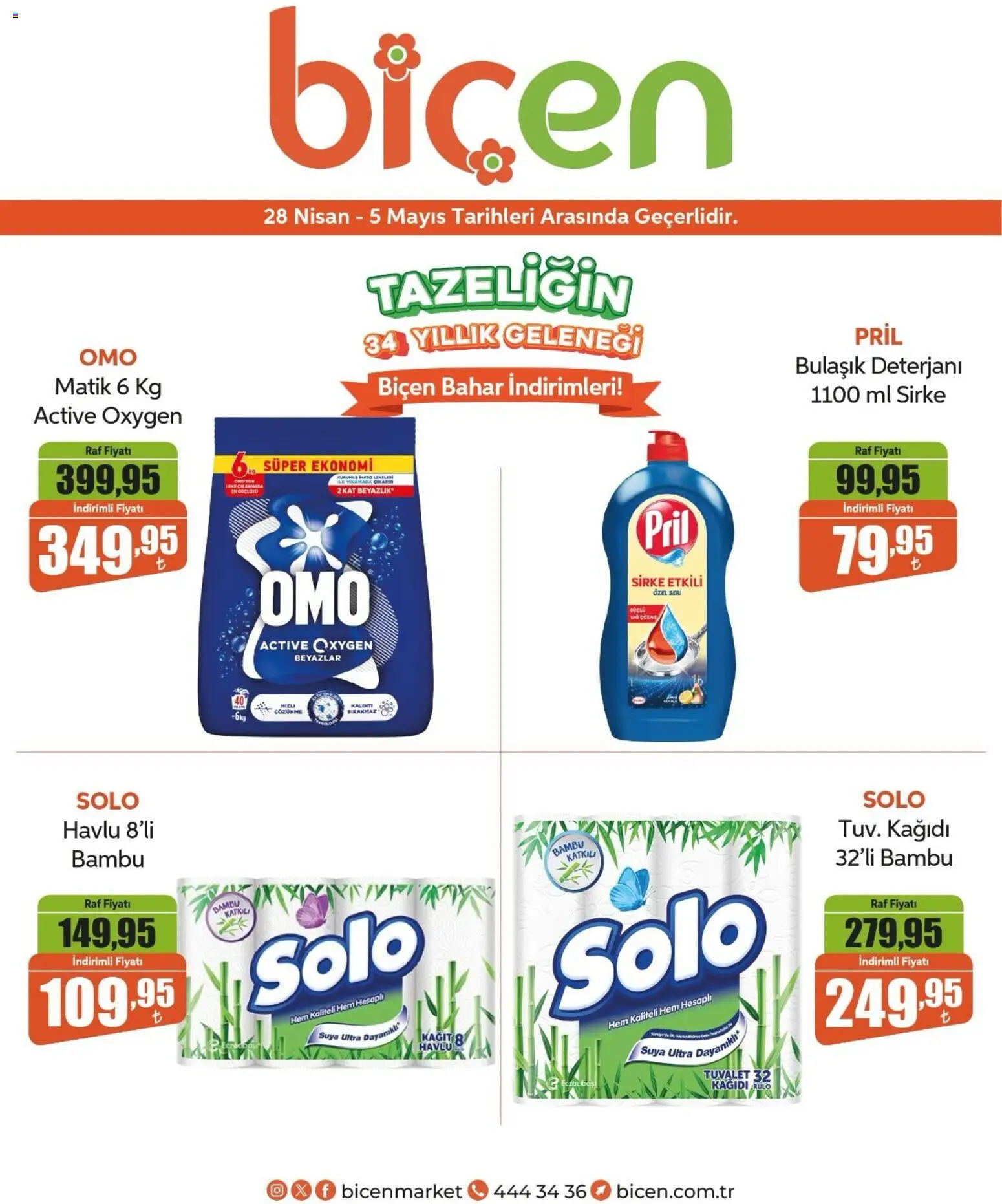 Biçen Market Katalog - 28.04.2026 tarihinden itibaren geçerlidir | Sayfa: 4 | Ürünler: Raf, Tuvalet, Sirke, Bulaşık deterjanı