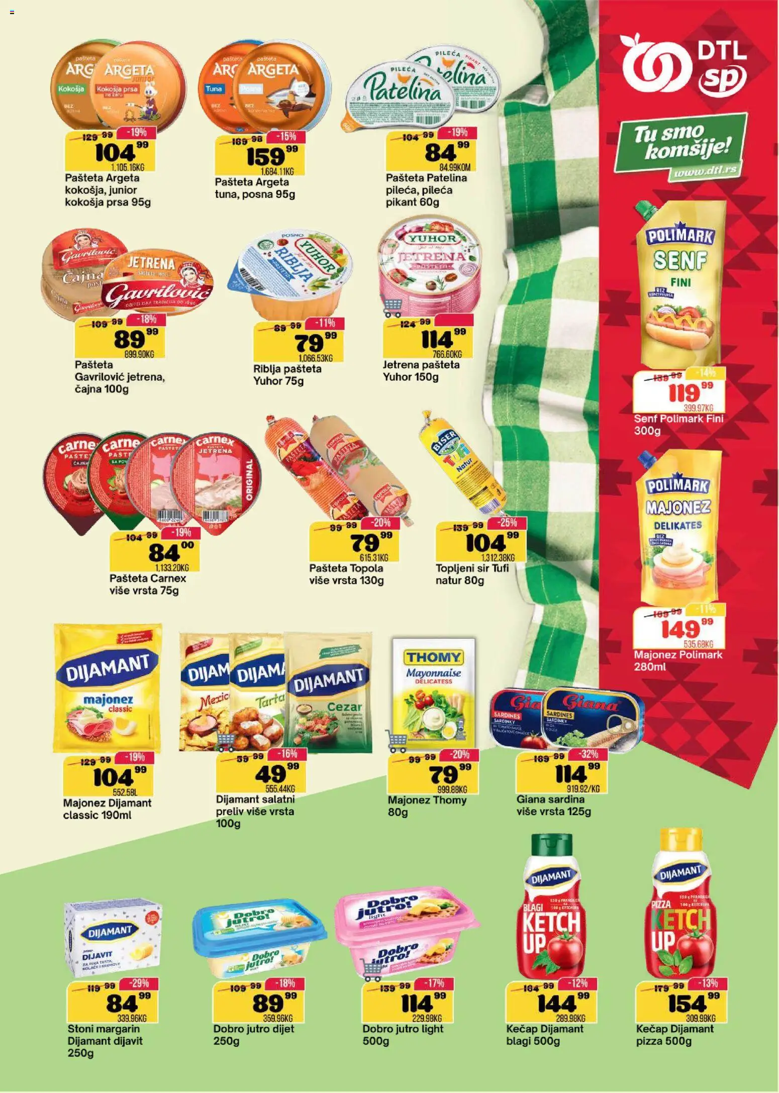 Senta Promet katalog - važi od 06.05.2026 | Strana: 7 | Proizvode: Majonez, Kečap, Pašteta, Sardina