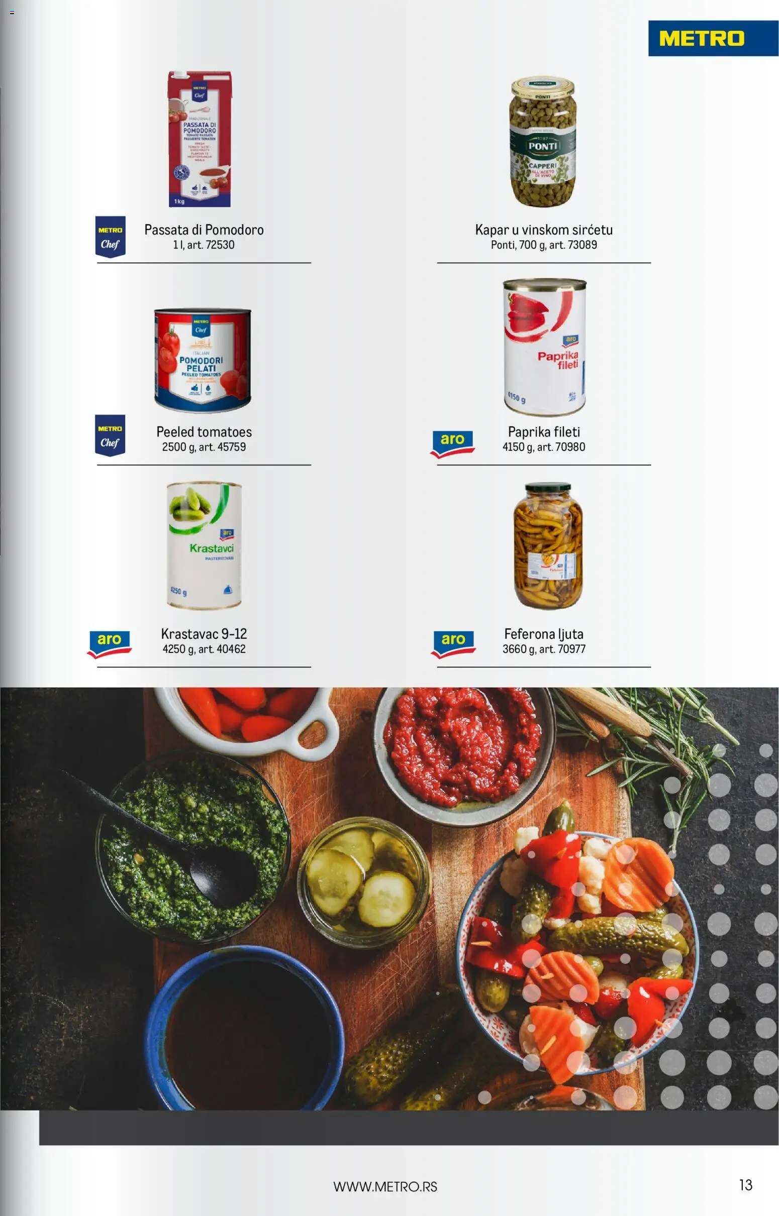 Metro katalog - važi od 01.10.2026 | Strana: 13 | Proizvode: Krastavac, Krastavci, Paprika, Vino