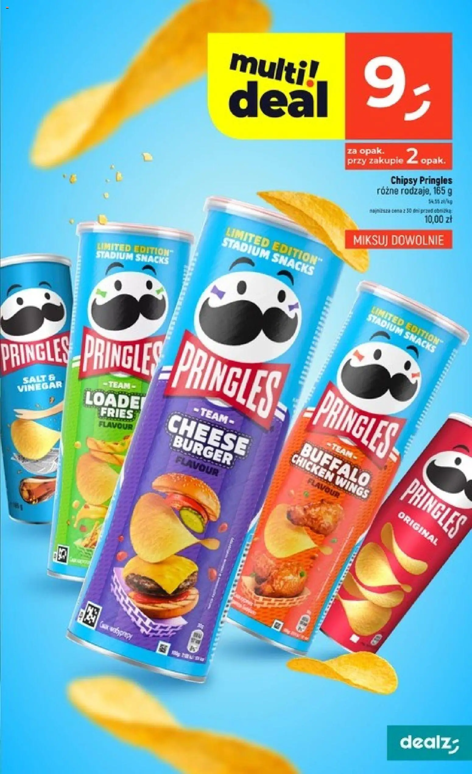 Dealz gazetka od 06.08.2026 | Strona: 17 | Produkty: Chipsy, Chipsy pringles, Burger, Pringles