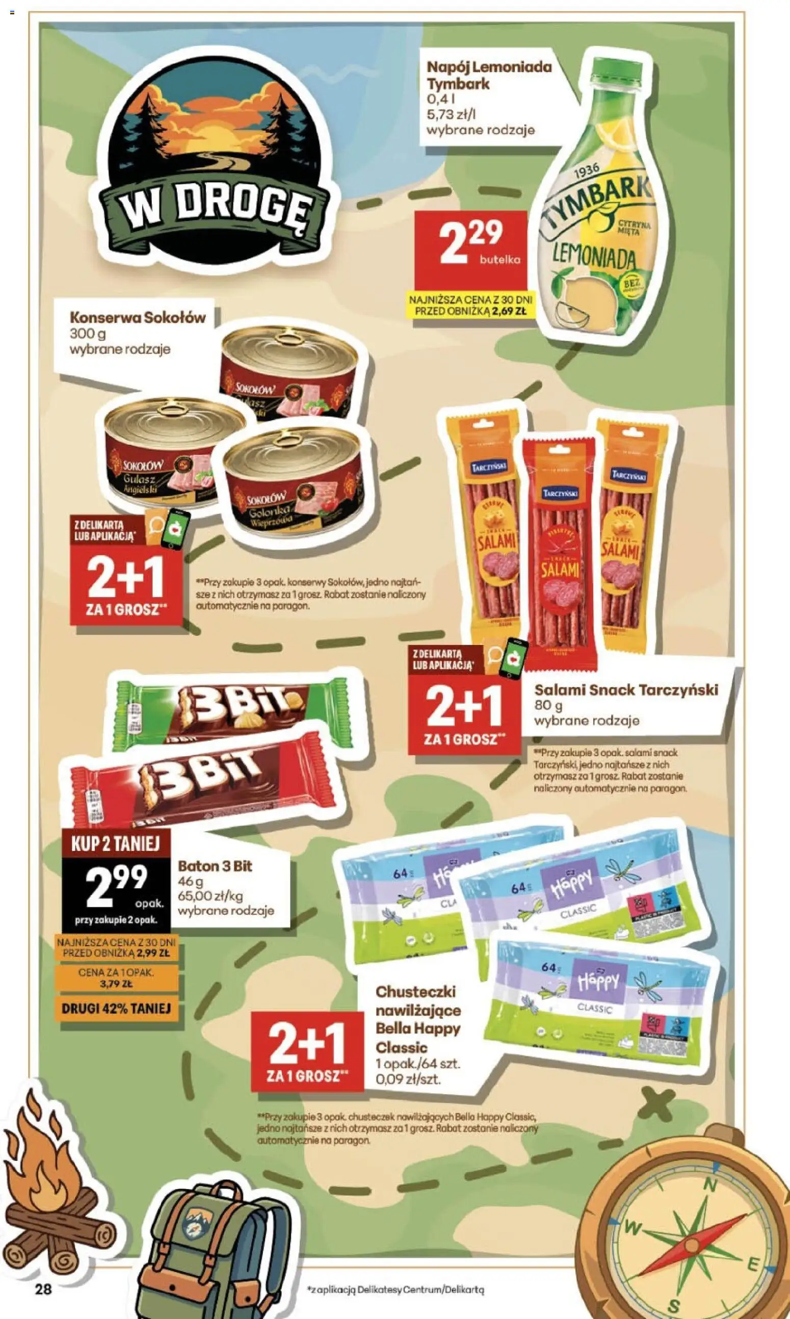 Delikatesy Centrum gazetka od 23.07.2026 | Strona: 28 | Produkty: Delikatesy, Baton, Salami, Gulasz