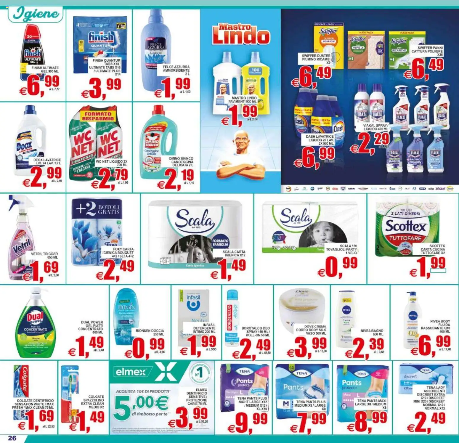 Volantino Pewex del 10/07/2026 | Pagina: 26 | Prodotti: Crema, Ammorbidente, Intimo, Vaso
