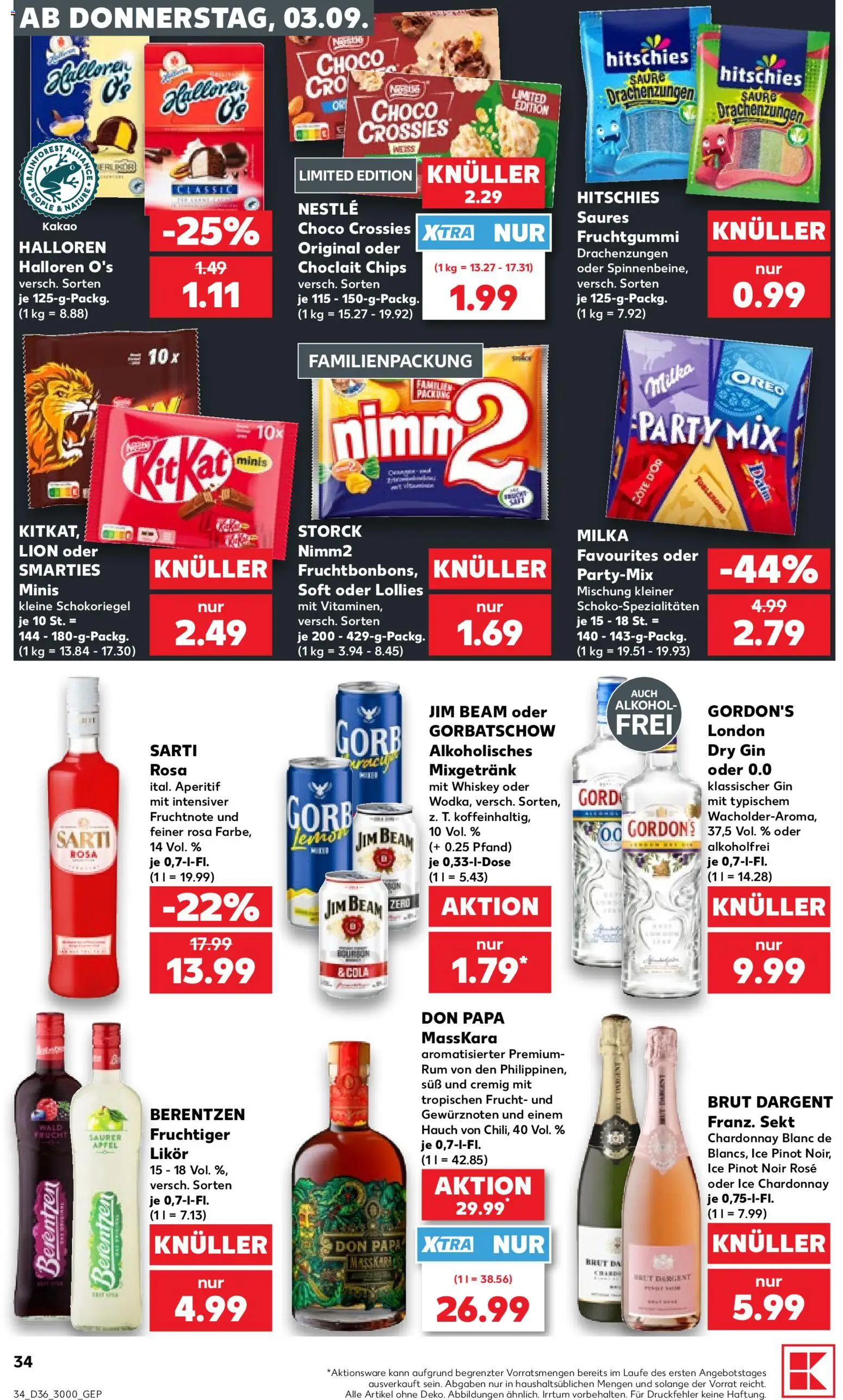 {H1} | Pagina: 34 | Producten: Gin, Oreo, Rum, Sekt