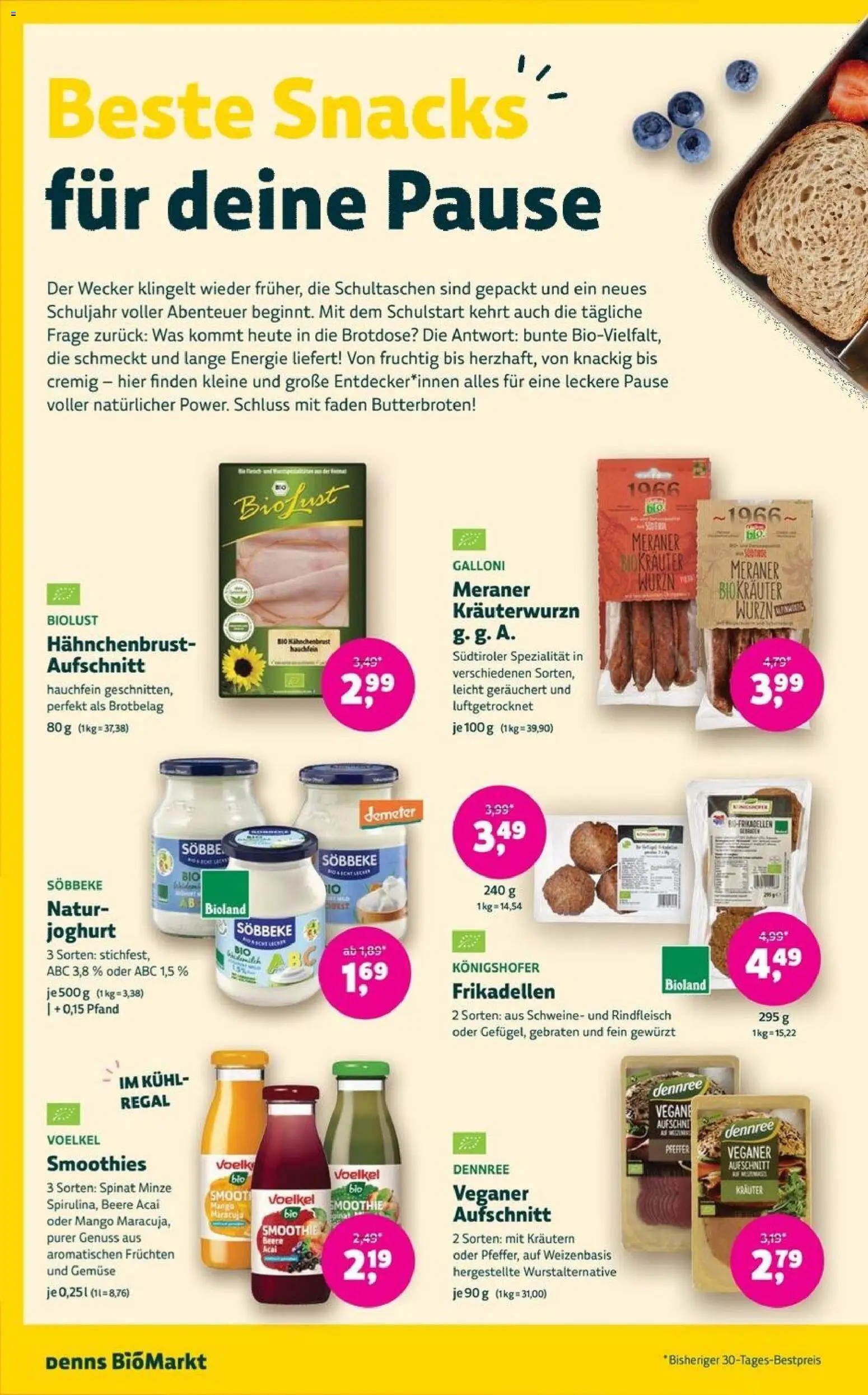 Denns BioMarkt Angebote – gültig ab 12.08.2026 | Seite: 6 | Produkte: Gemüse, Mango, Wecker, Hahnchenbrust