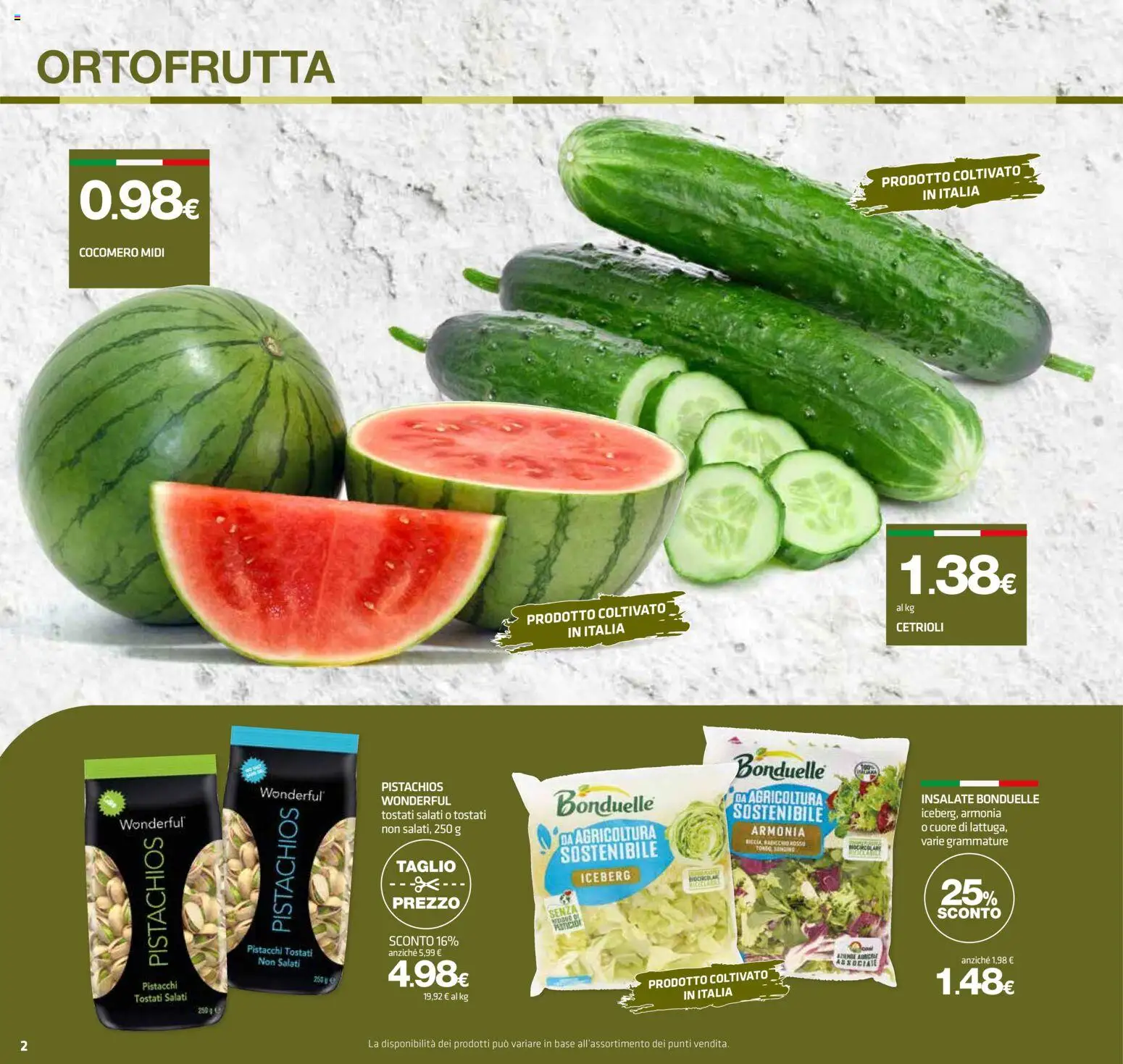 Volantino Superconti del 13/08/2026 | Pagina: 2 | Prodotti: Cetrioli, Taglio, Pistacchi