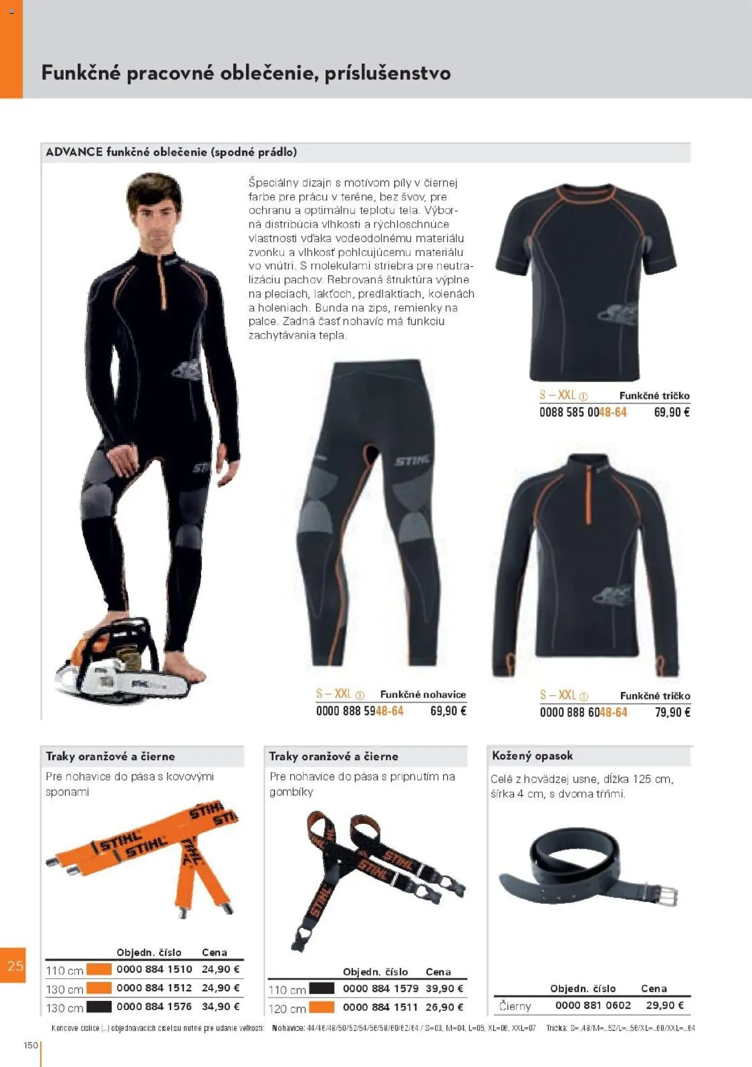 Nové STIHL akcie – leták je platný od 19.08.2026 | Strana: 150 | Produkty: Tričko, Bunda, Nohavice, Opasok