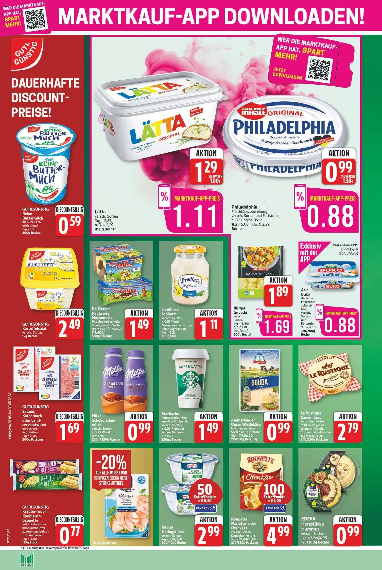 Marktkauf Prospekt – gültig ab 26.05.2026 | Seite: 12 | Produkte: Milch, Gouda, Milka, Lätta