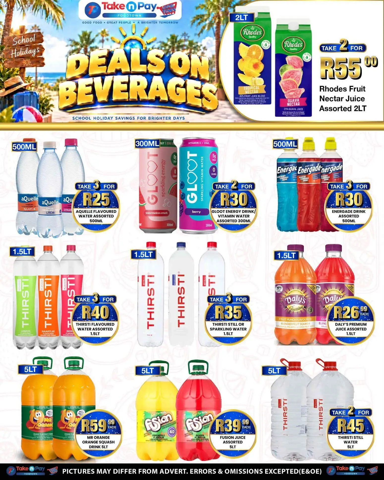 New Take n Pay catalogue – valid from 28/09/2026 | Page: 14 | Products: Squash, Pineapple, Energy drink, Fruit