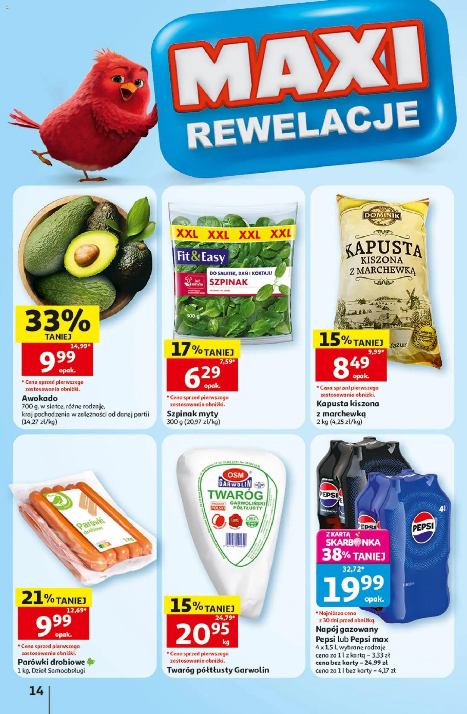 Auchan gazetka - 30 Lat Hipermarket od 10.09.2026 | Strona: 14 | Produkty: Karta, Pepsi, Marchewka, Twaróg