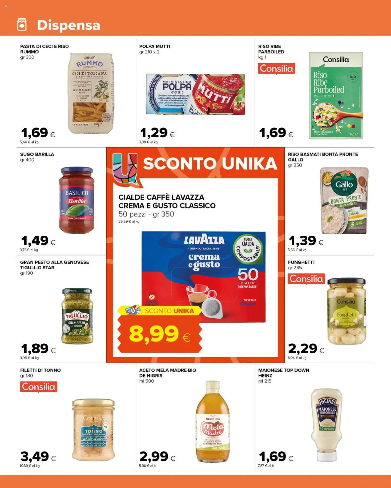 Volantino Tigre del 06.05.2026 | Pagina: 8 | Prodotti: Riso, Pasta, Mutti, Lavazza