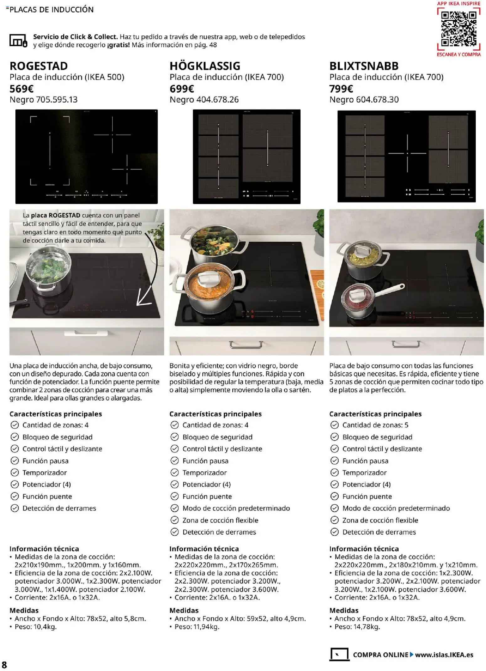 Catálogo IKEA Electrodomésticos │ válido desde el 07.05.2026 | Página: 8 | Productos: Peso