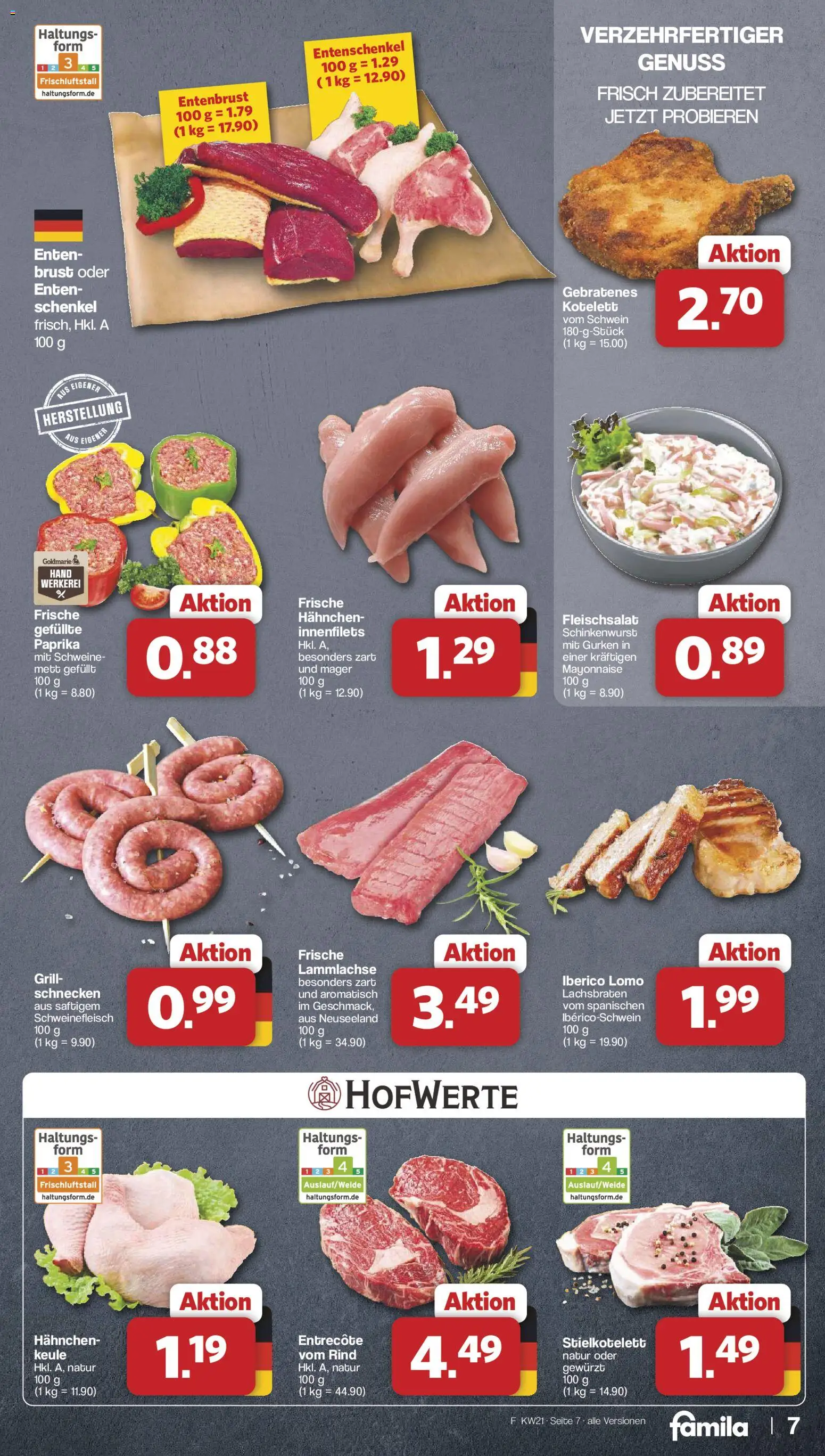 Famila Nordwest Prospekt 	 – gültig ab 18.05.2026 | Seite: 7 | Produkte: Grill, Entrecote, Mayonnaise, Gurken
