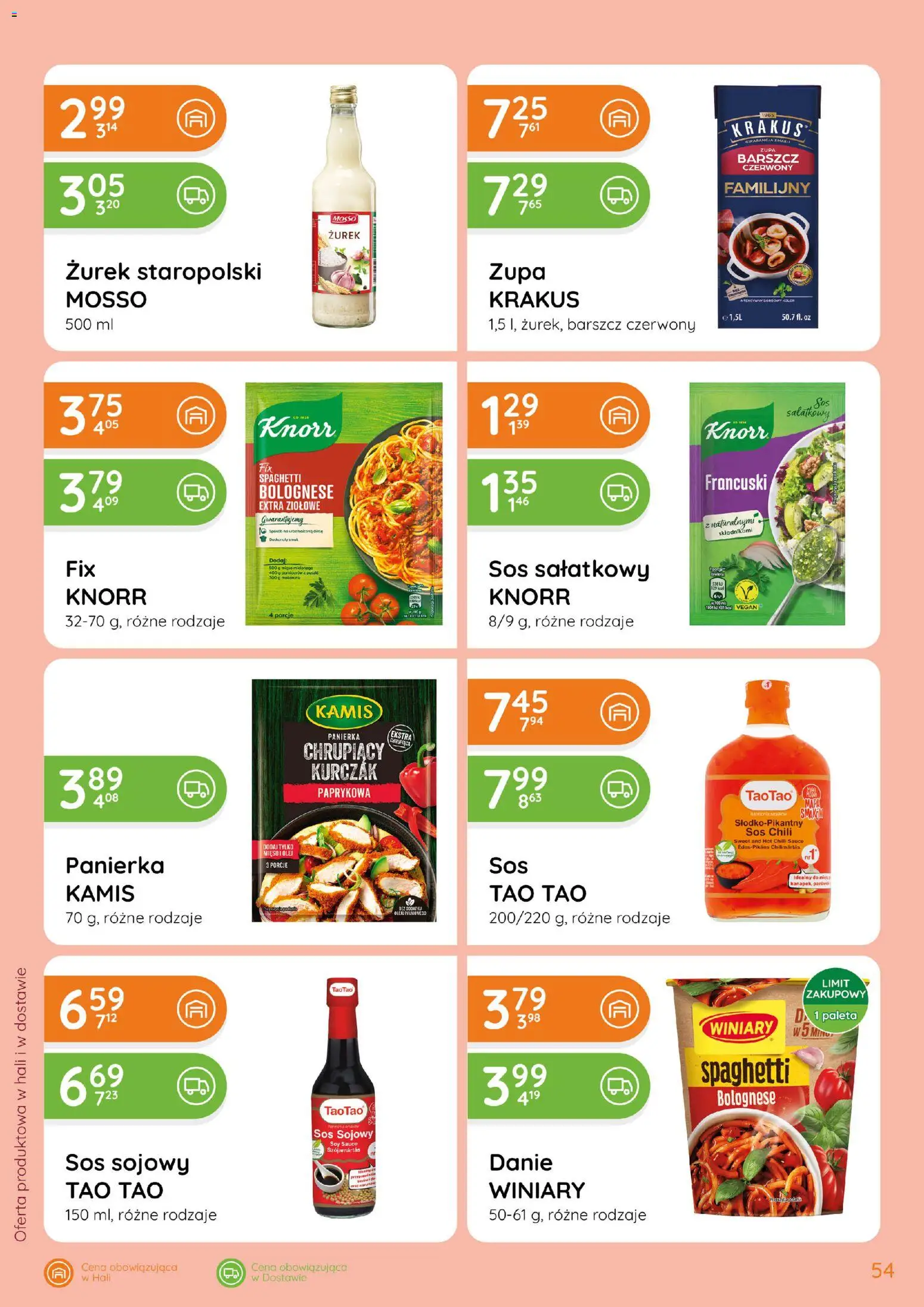 Eurocash gazetka od 15.10.2026 | Strona: 54 | Produkty: Chili, Barszcz, Kurczak, Panierka