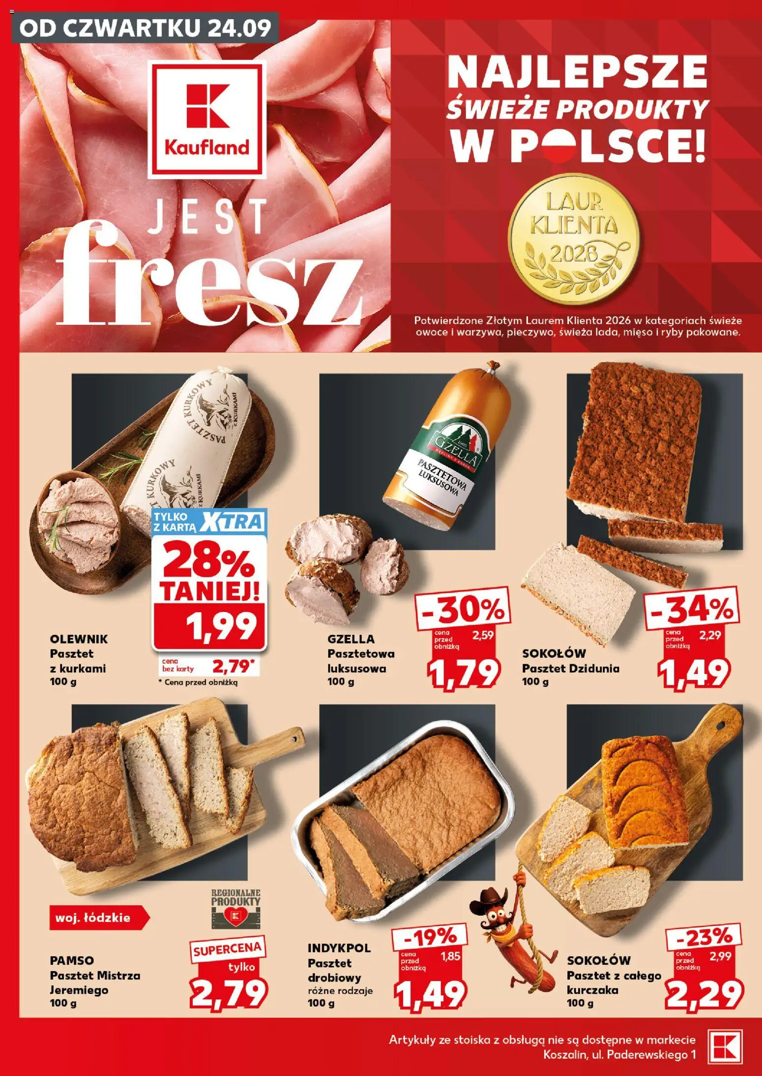 Kaufland Polsko leták - Mocny start od 28.09.2026 | Strana: 14 | Produkty: Ryby, Karty