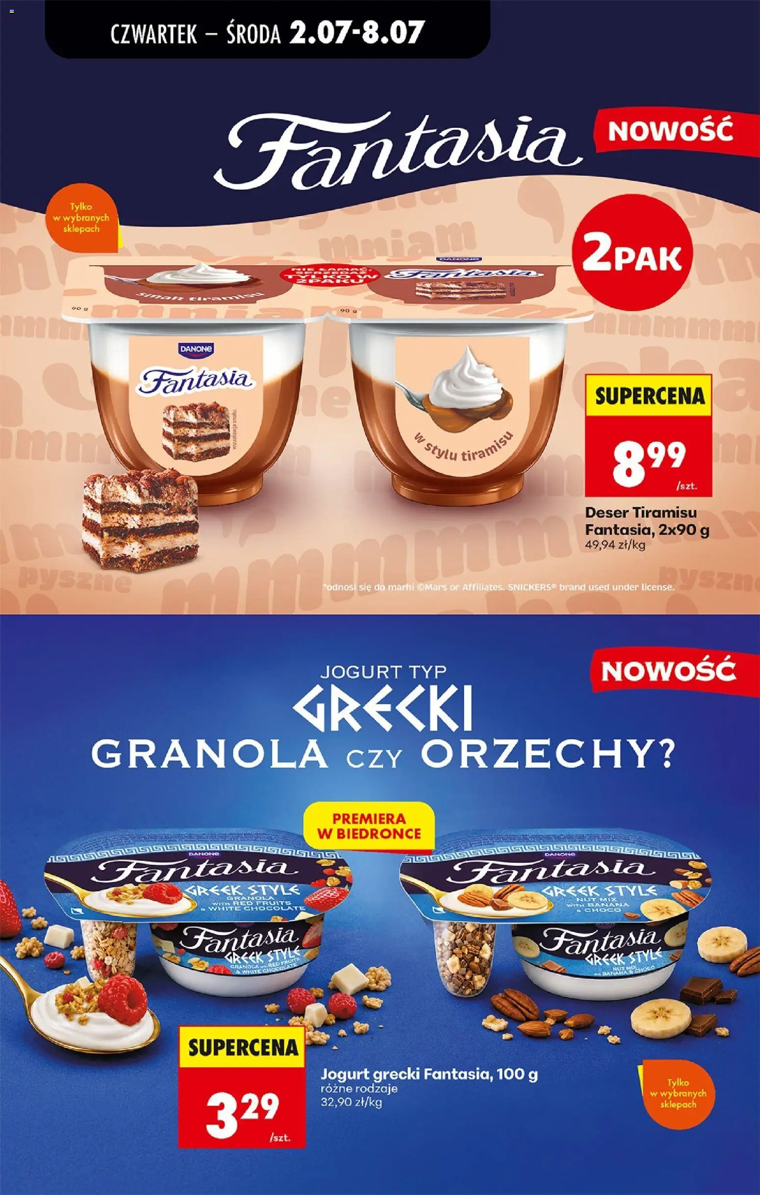 Biedronka gazetka od czwartku od 02.07.2026 | Strona: 57 | Produkty: Granola, Tiramisu, Jogurt, Orzechy