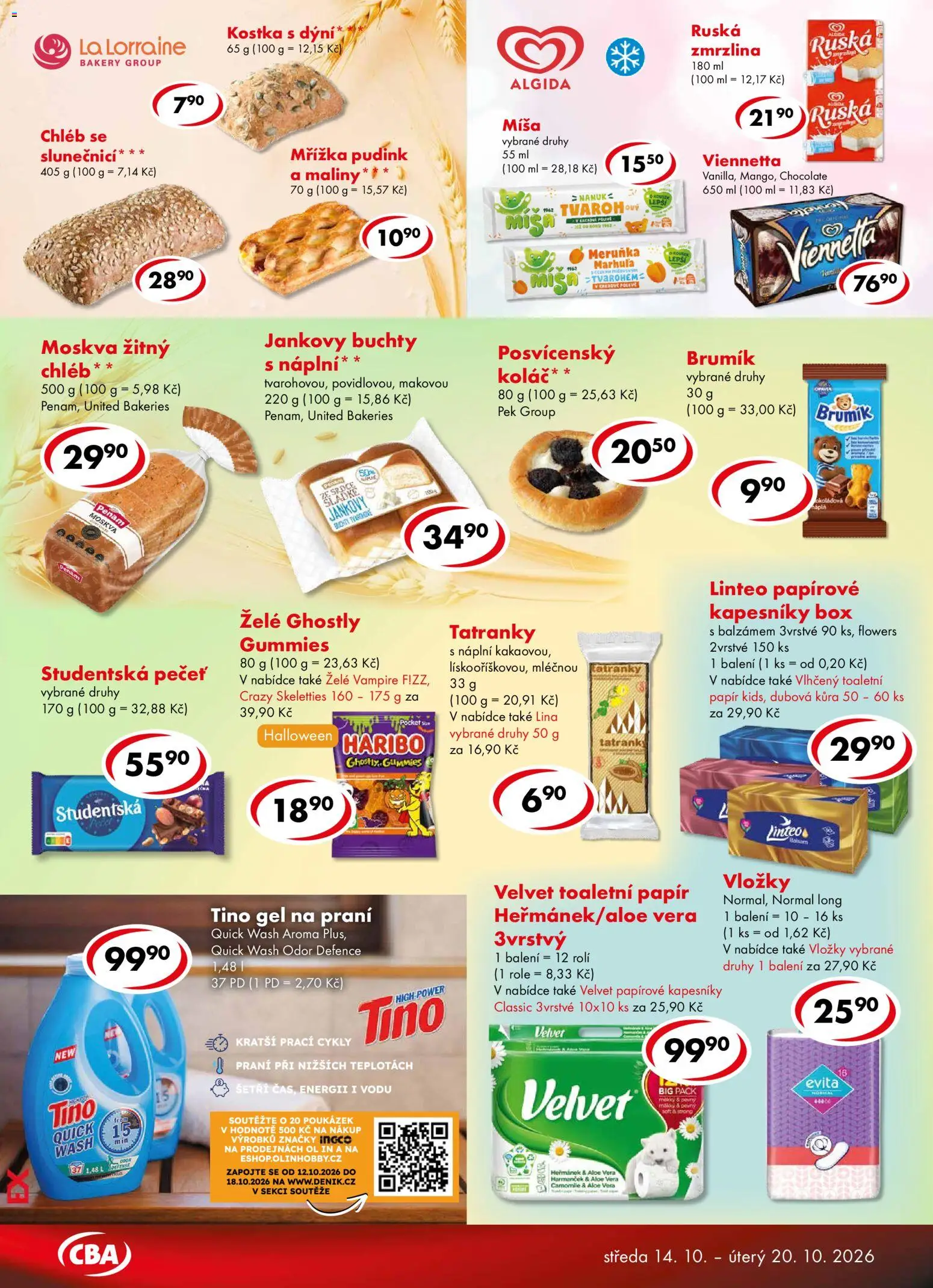 CBA leták - Premium od 14.10.2026 | Strana: 4 | Produkty: Nanuk, Gel na praní, Studentská pečeť, Velvet