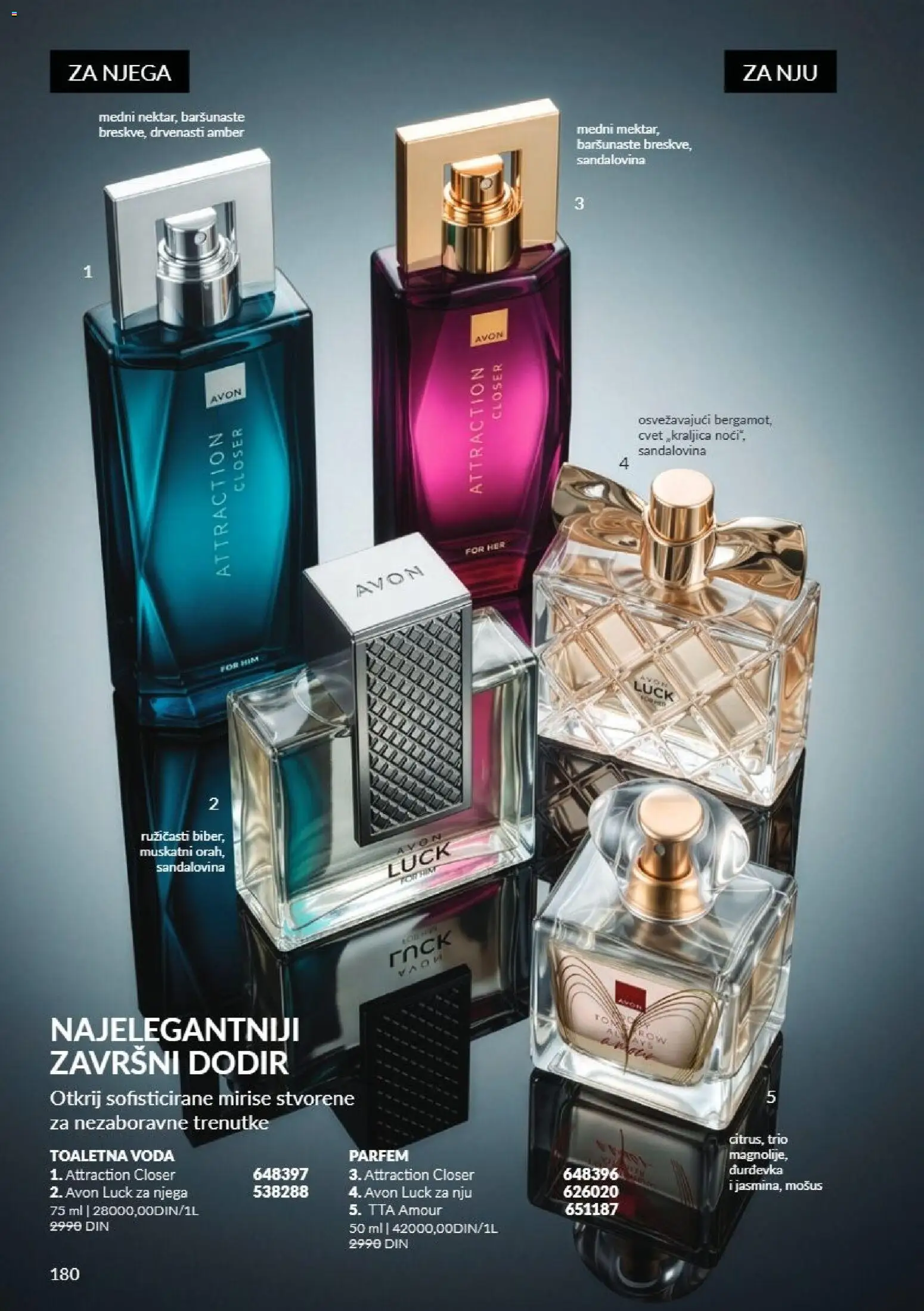 AVON katalog - važi od 01.11.2026 | Strana: 180 | Proizvode: Parfem, Toaletna voda, Voda
